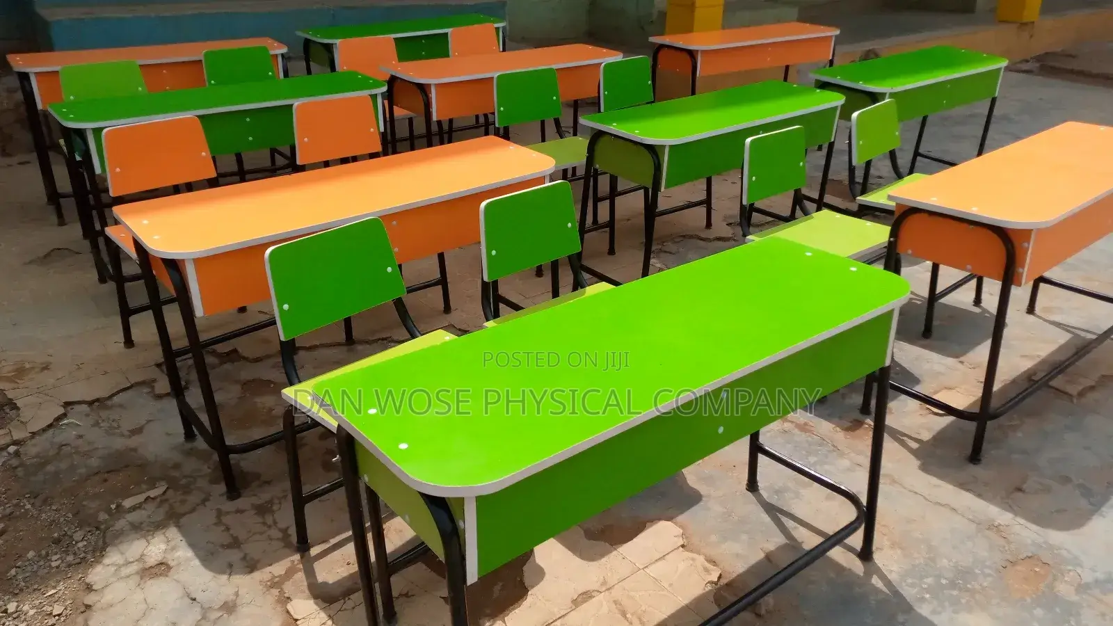 School Double Desk and 2 Single Seat