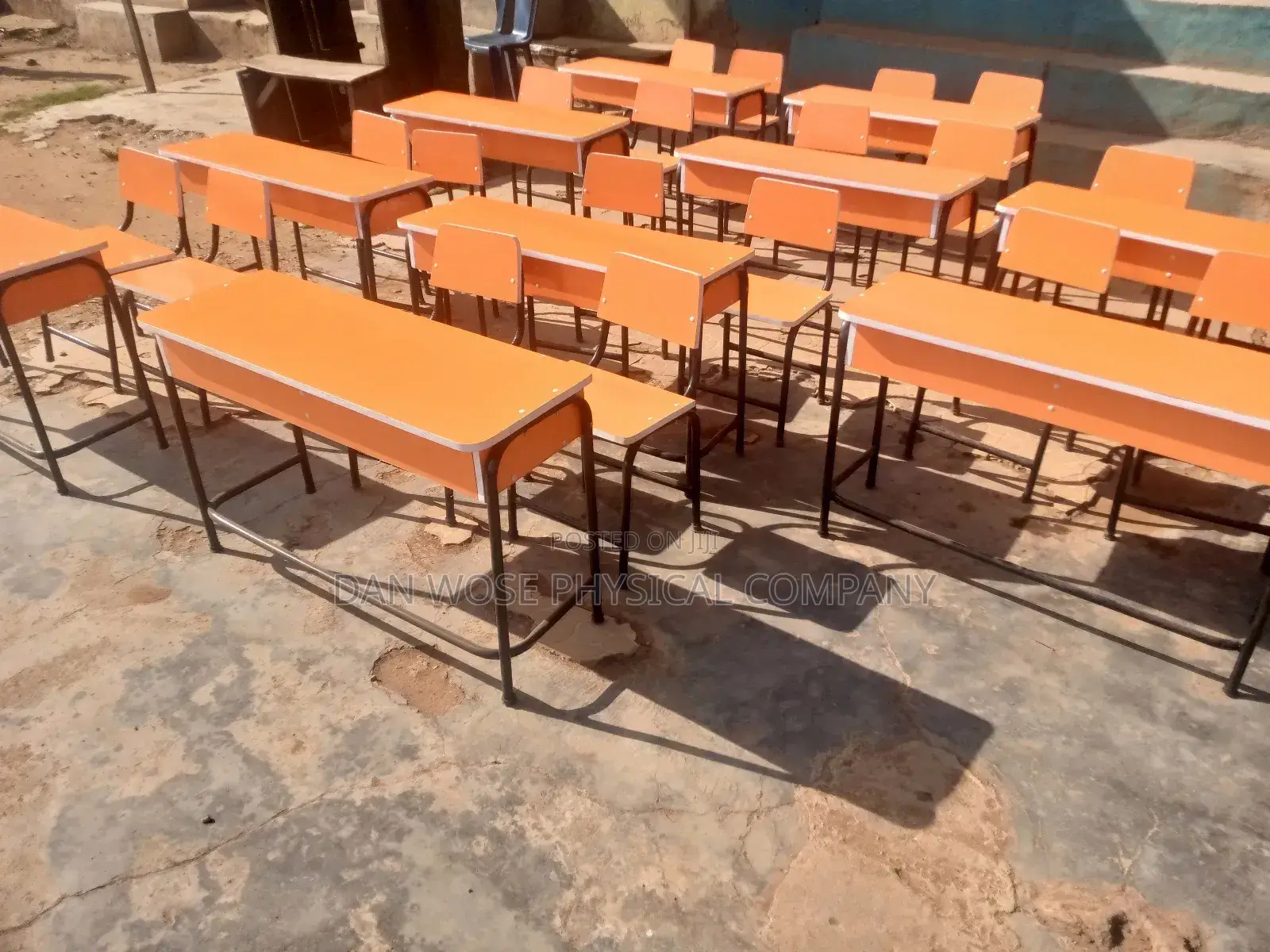 School Double Desk and 2 Single Seat