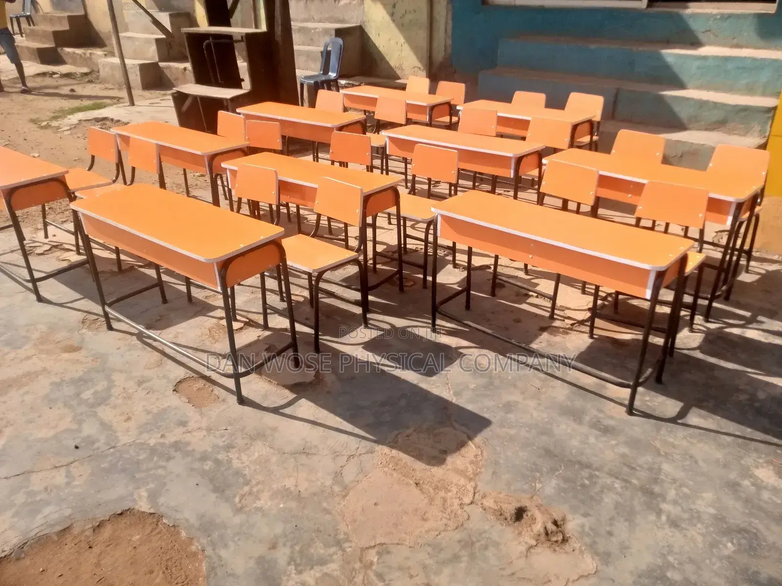 School Double Desk and 2 Single Seat