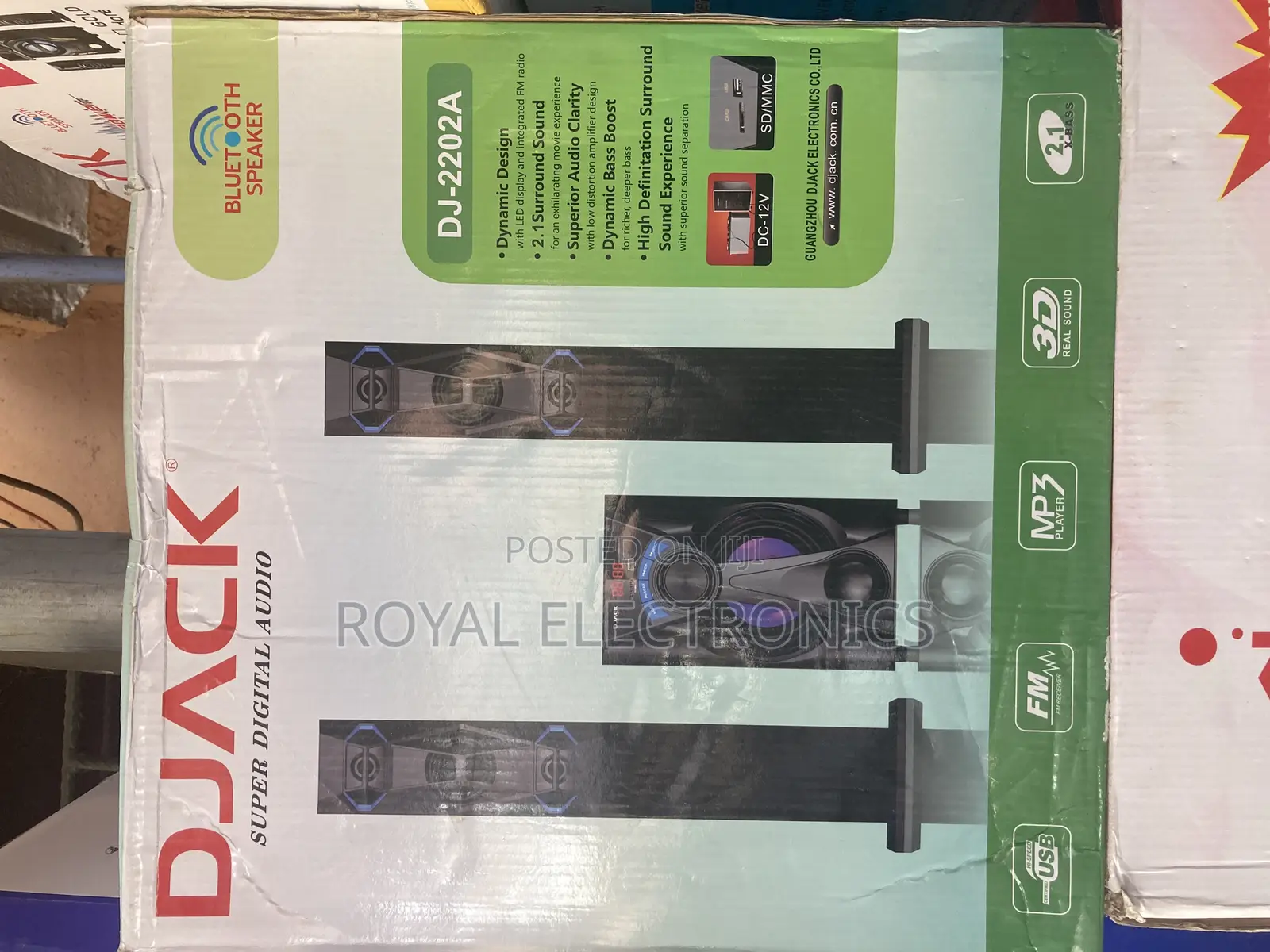 Brand New DJACK Bluetooth Speaker With Deep Bass