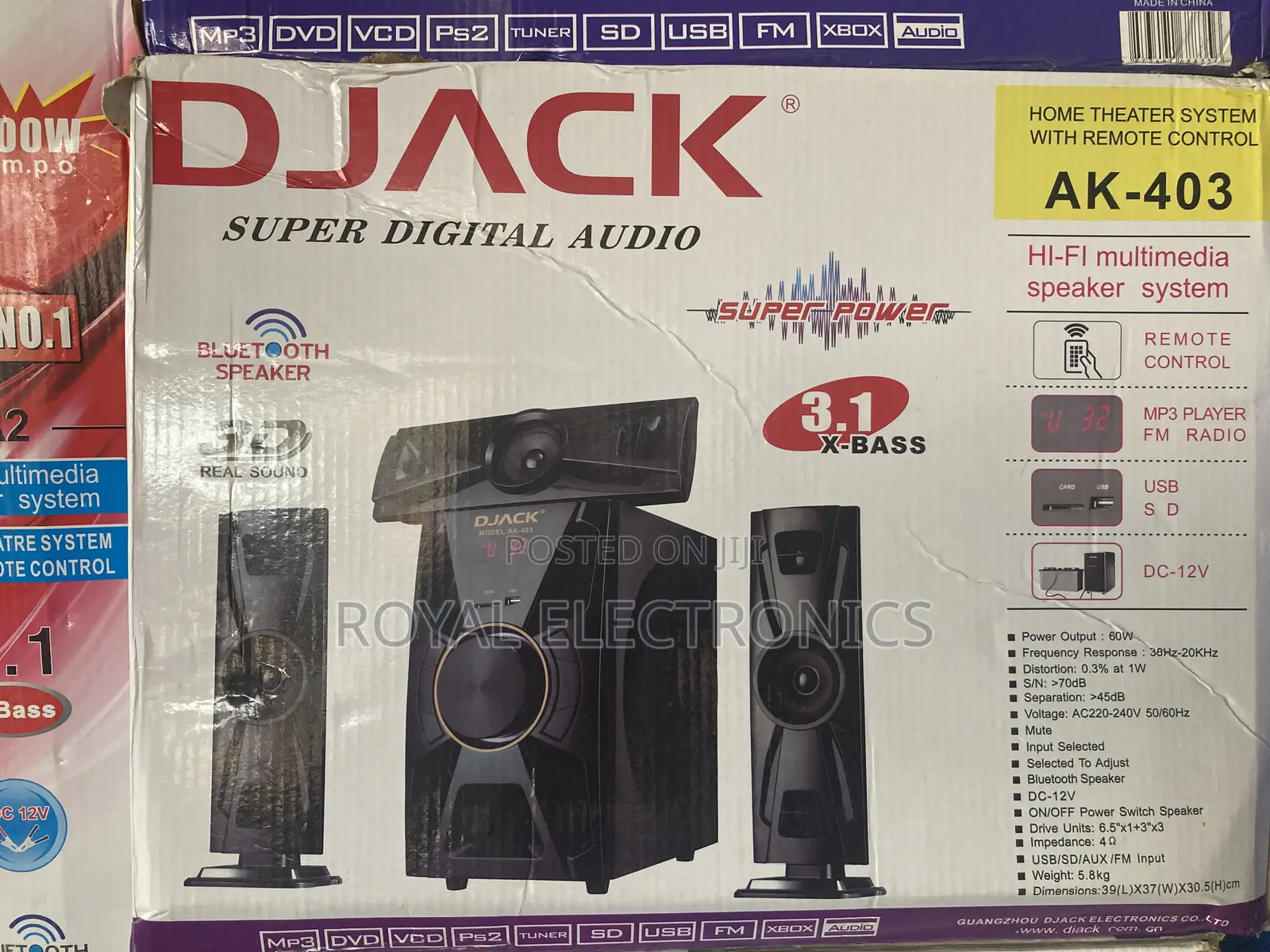 DJACK Super Digital Audio With Subwoofer