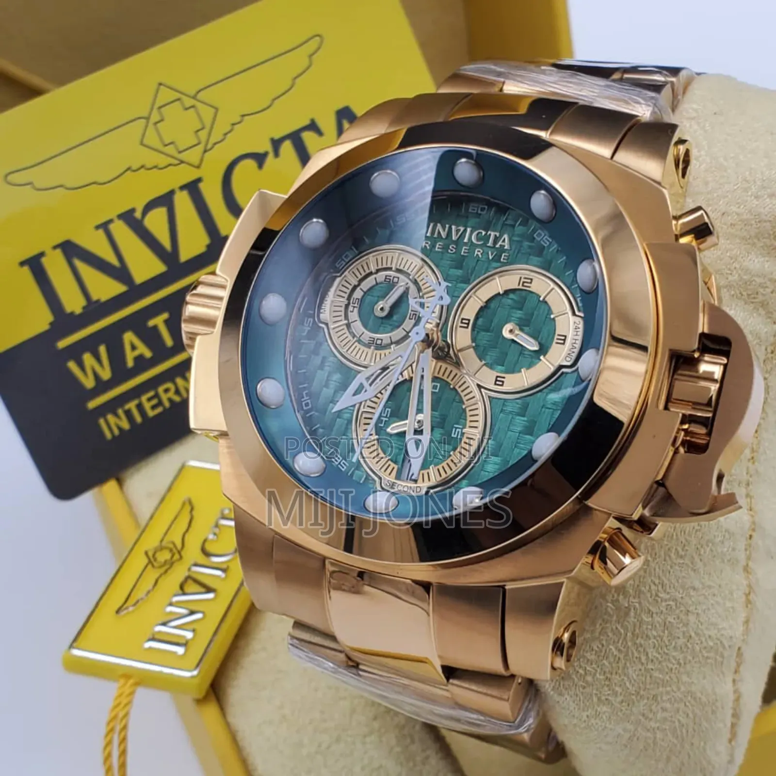 Invicta Big Dial Gold