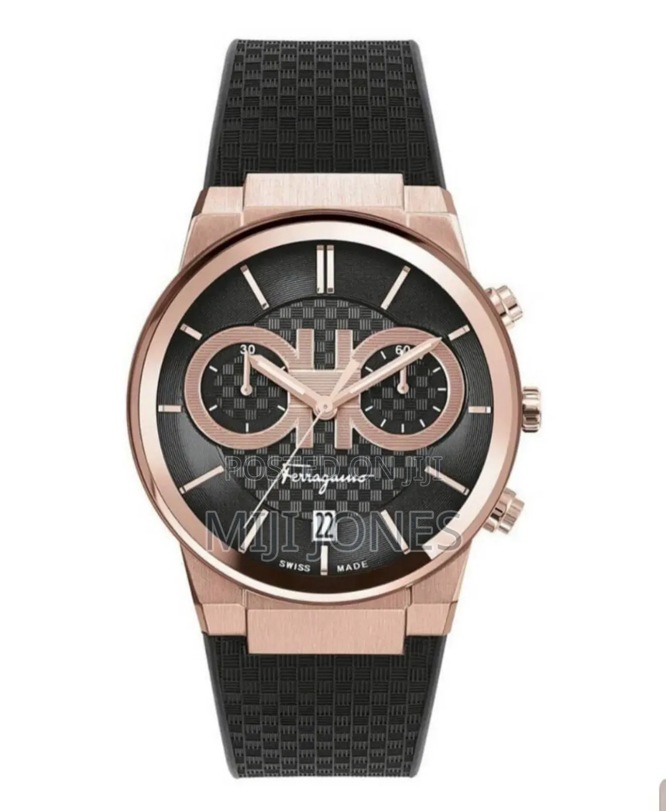 FERRAGAMO Rubber Strap Chrono