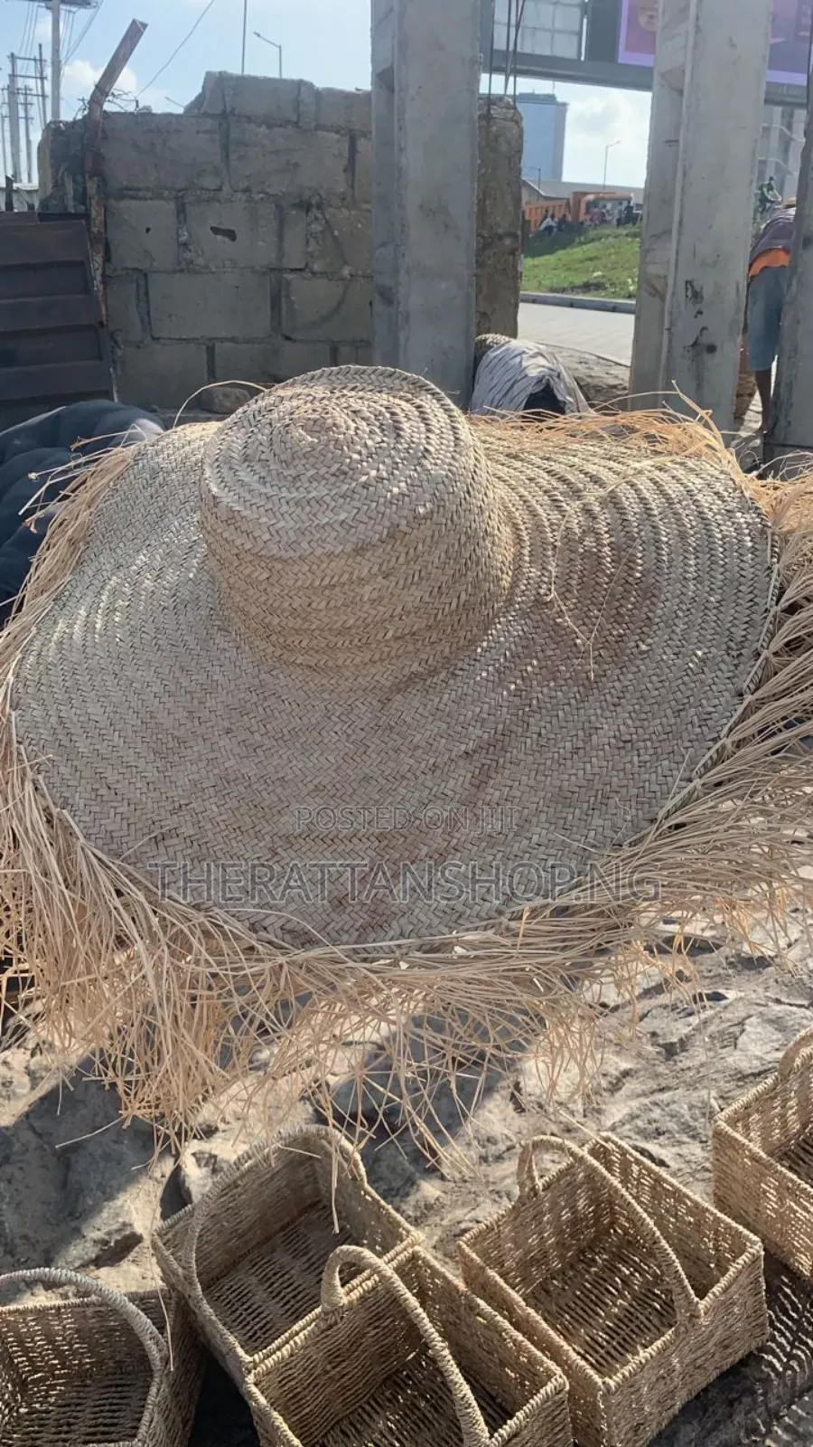 Handwoven, Raffia Beach Hat