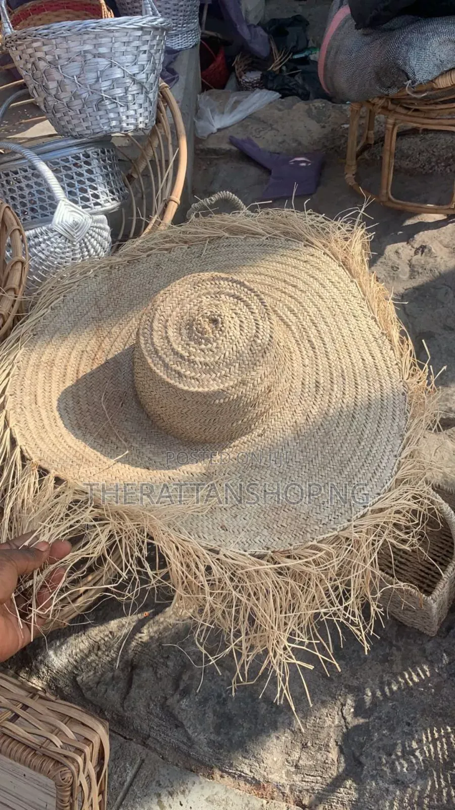 Handwoven, Raffia Beach Hat