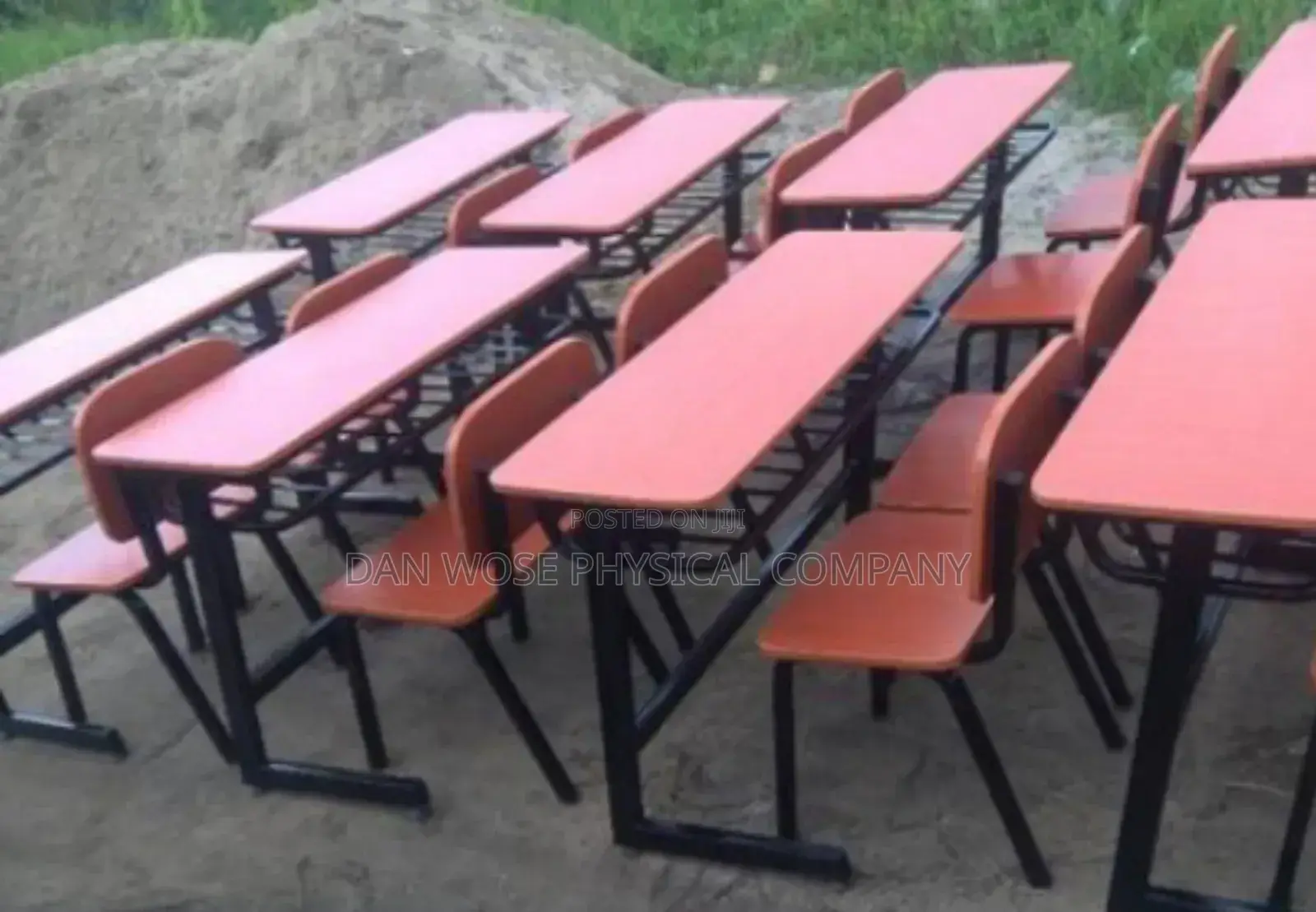 School Double Desk and Seat
