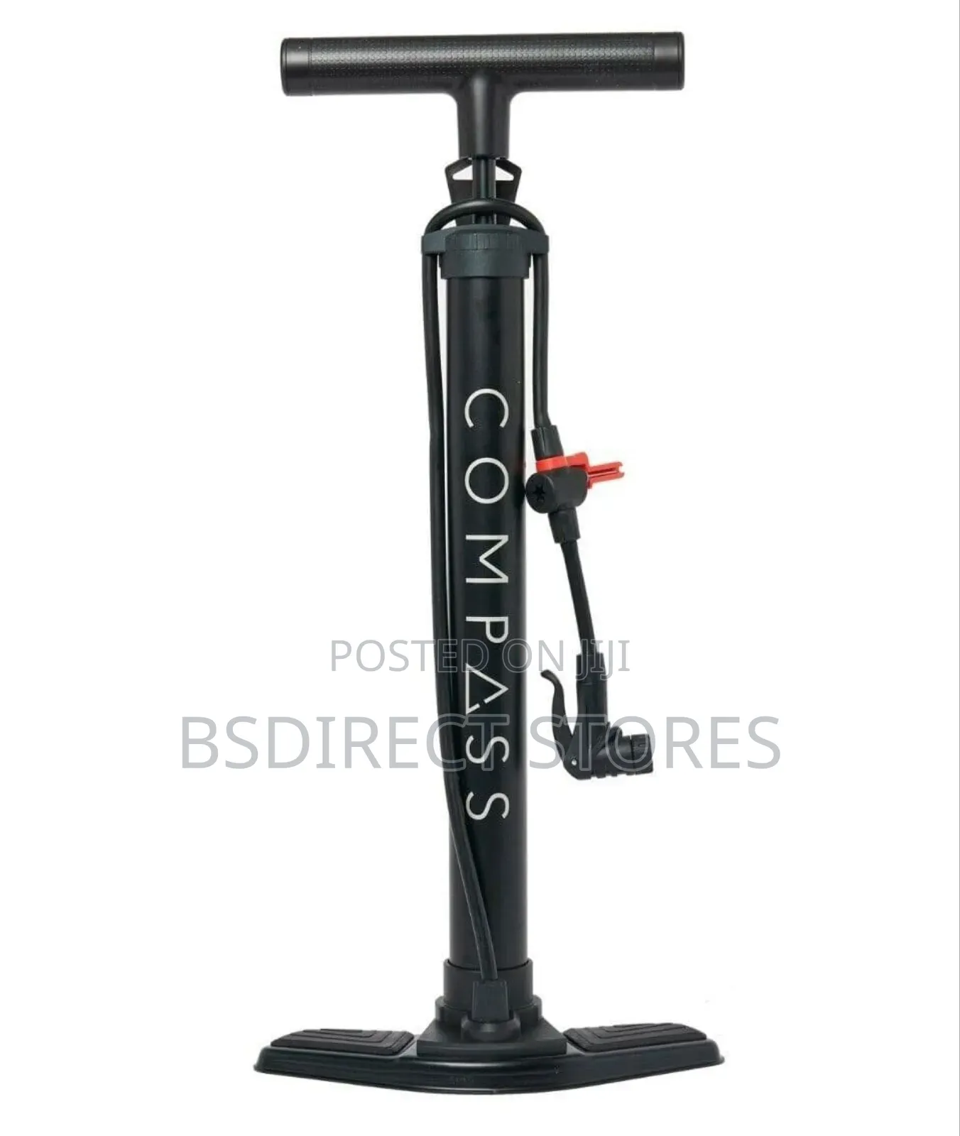 Compass Track Floor Pump Smart Valve Presta/Bike Tyre/Balls