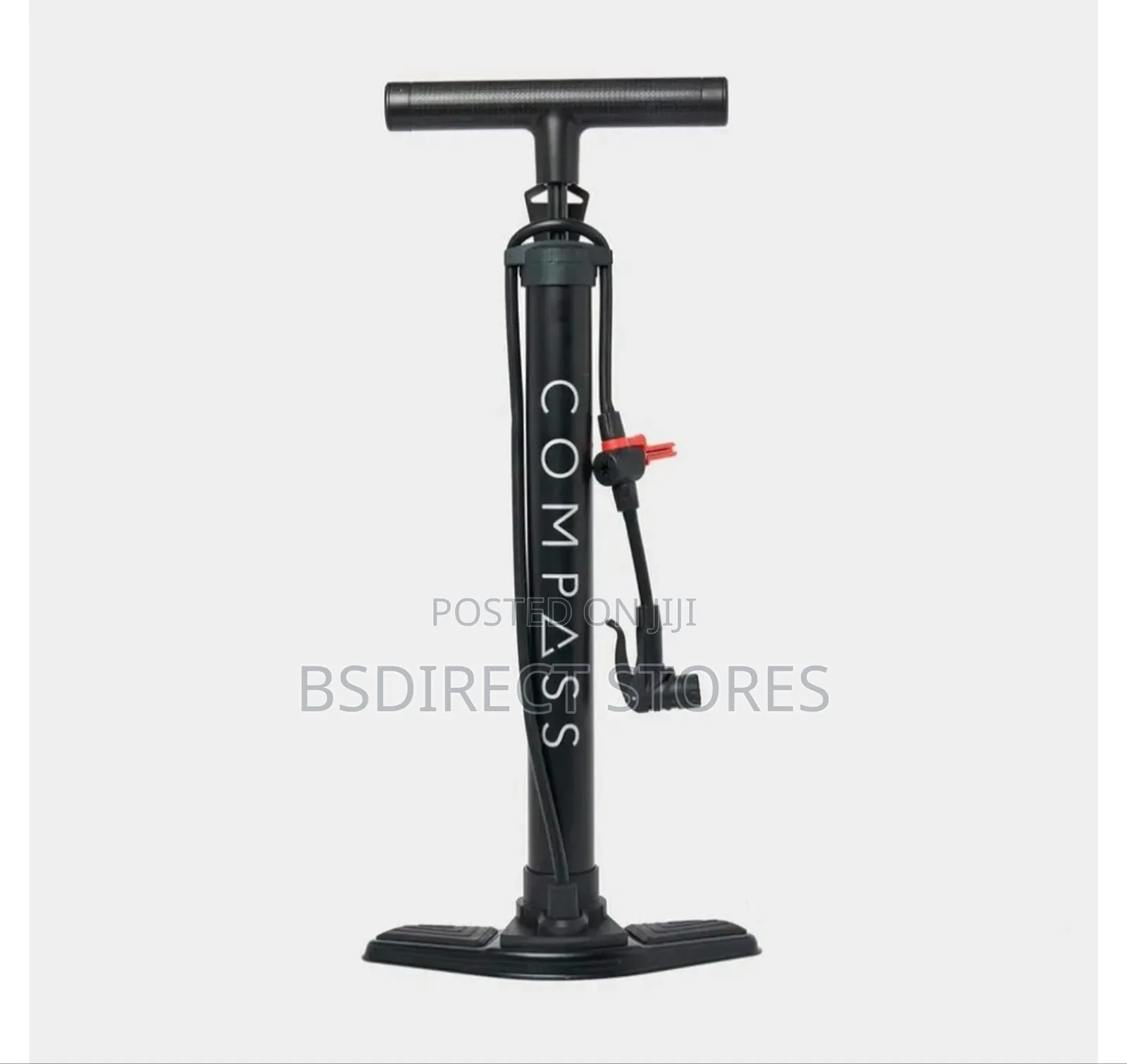 Compass Track Floor Pump Smart Valve Presta/Bike Tyre/Balls