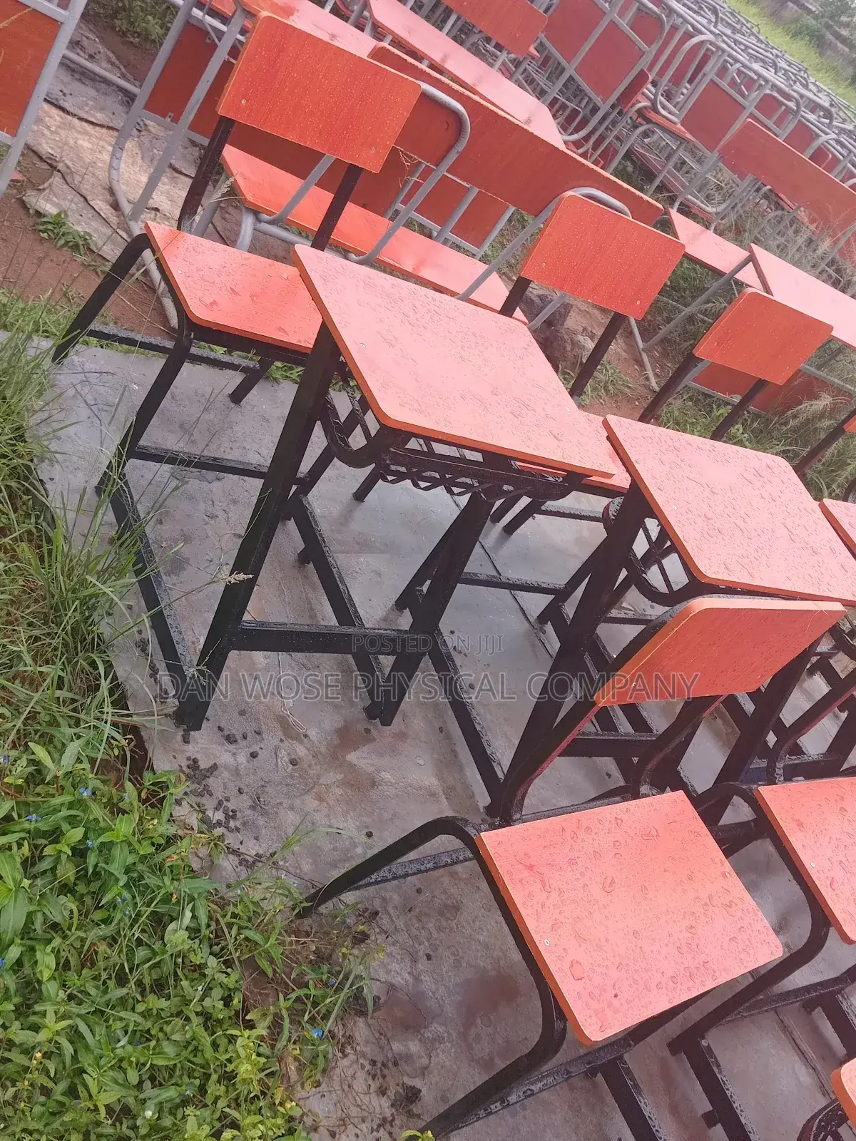 Single Desk and Seat Jointed