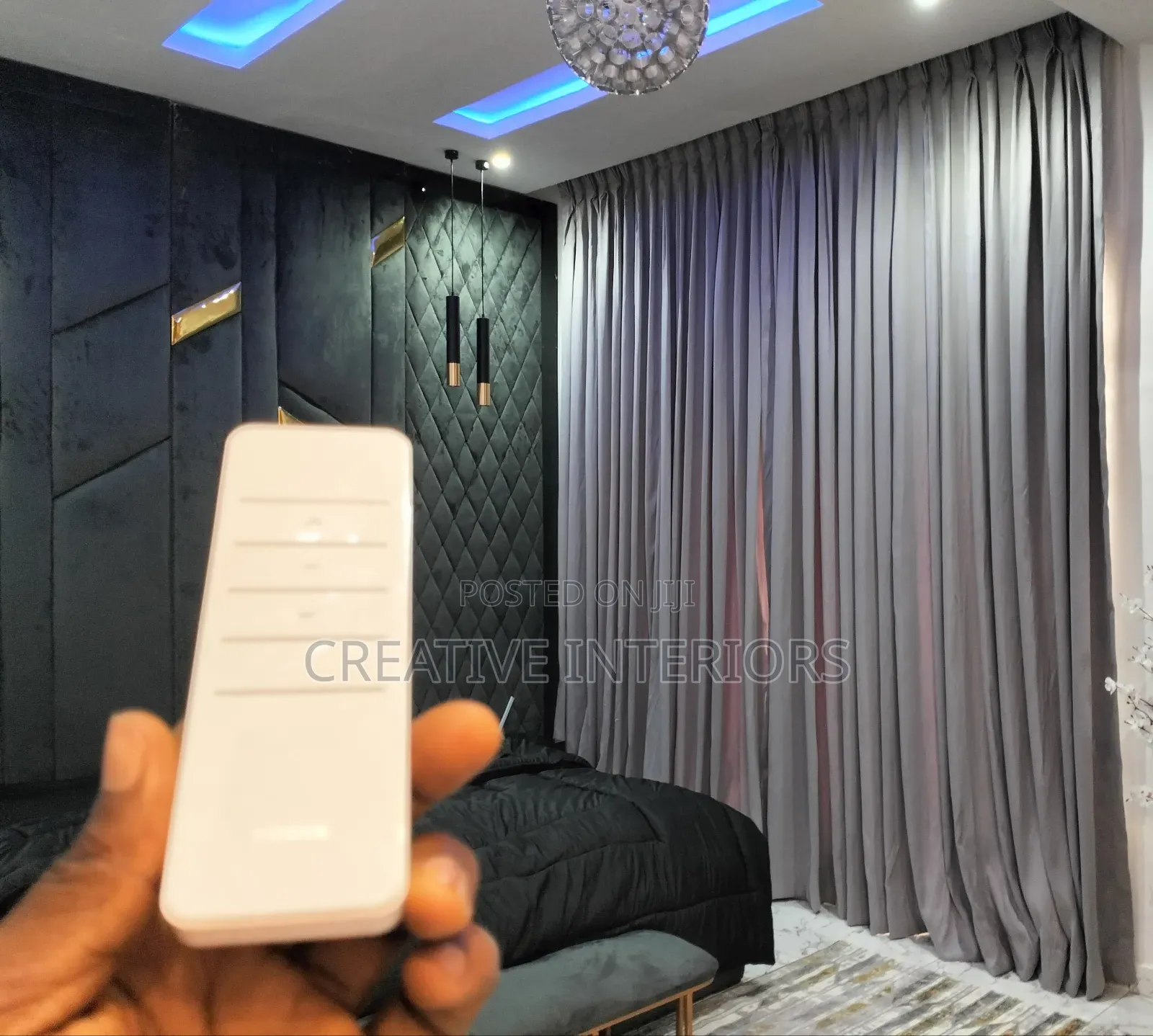 Automated Curtains With Remote Control