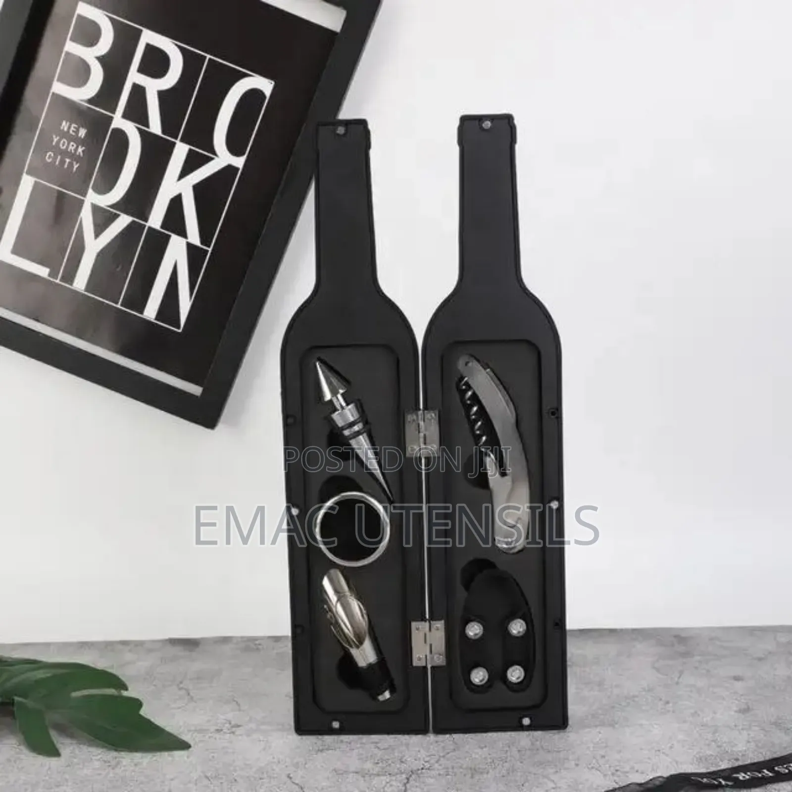 5pcs Kit Wine Bottle Cork Box Opener Accessories Tools Gift
