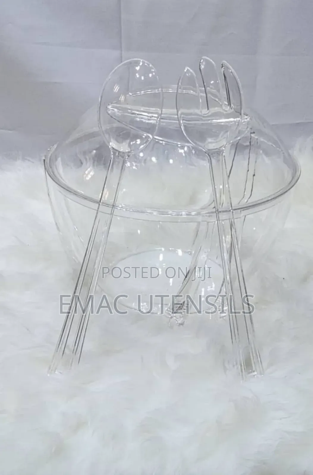 High Quality Acrylic Luxury Salad Mixing Bowl With Lid
