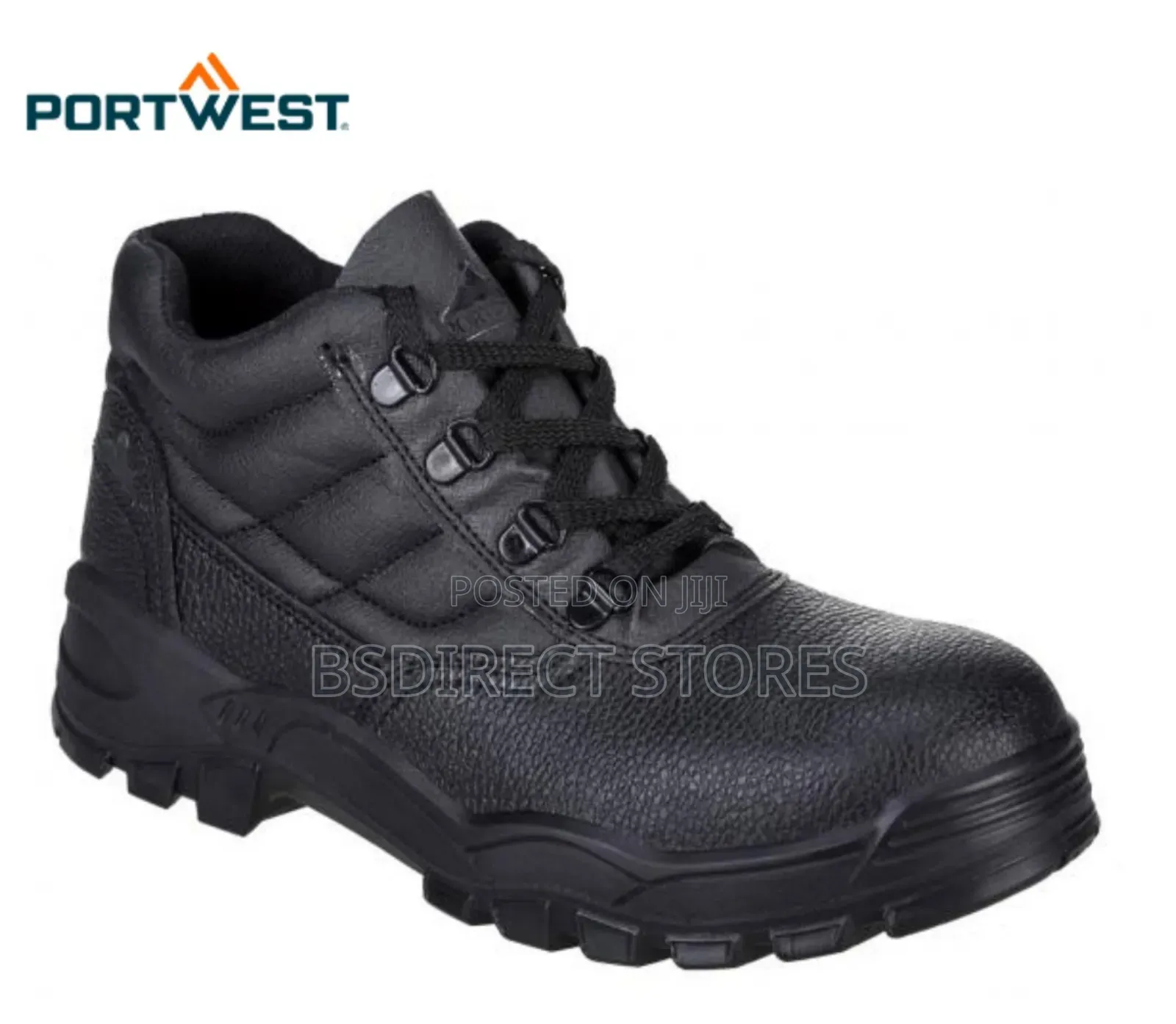 PORTWEST FW10BKR Steelite S1 Black Protector Boot Size 46,47