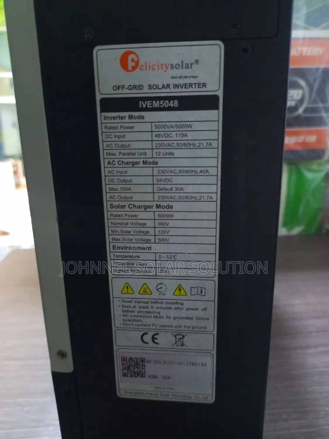 5kva 48volts Felicity Solar Hybrid Inverter