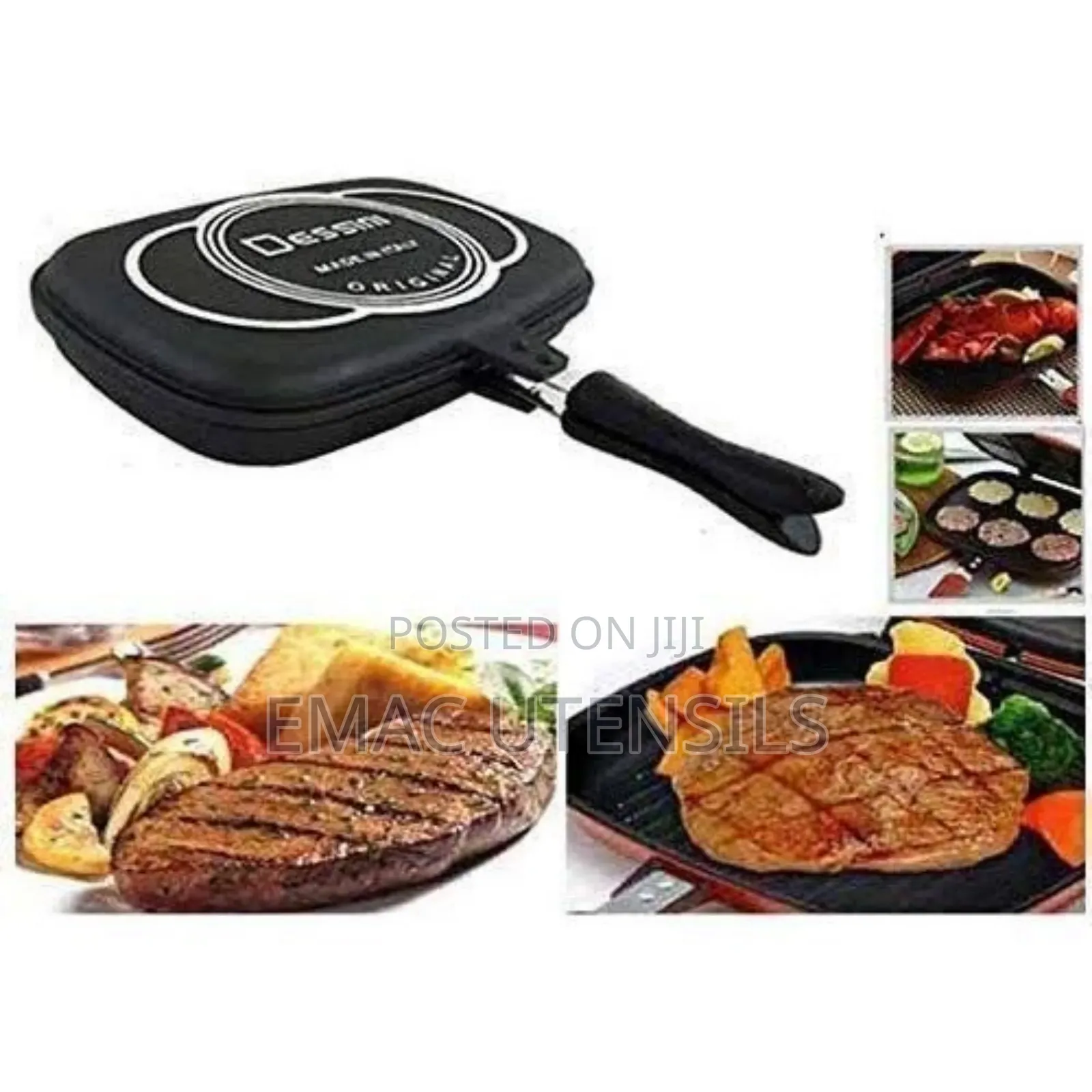 Original Dessini Double Sided Non Stick Grill Pan- 36cm
