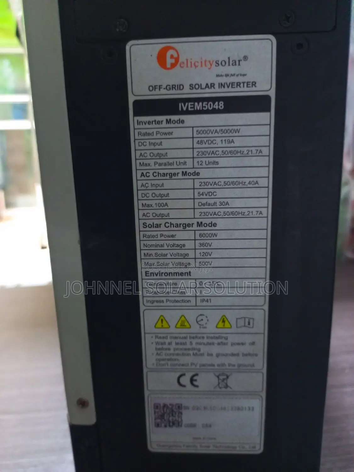 5kva 48v Felicity Solar Hybrid Inverter
