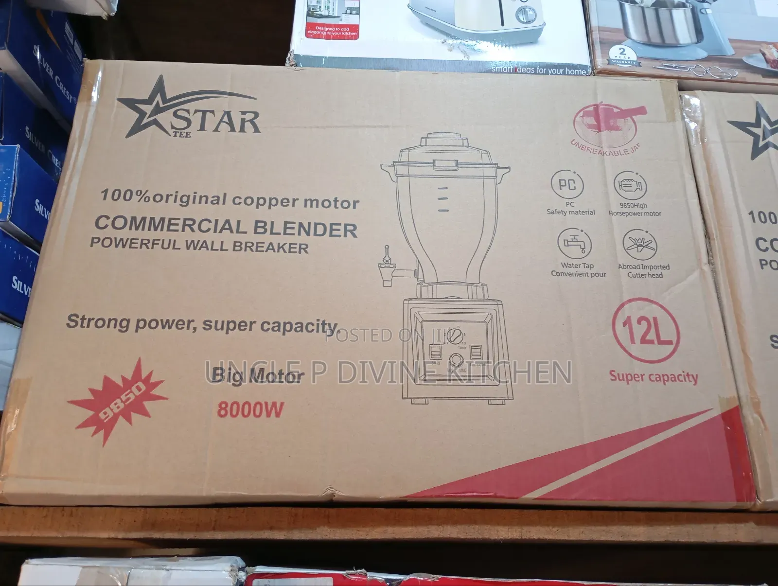 STAR TEE 12L, Wallbreaker Commercial Blender With Tap.