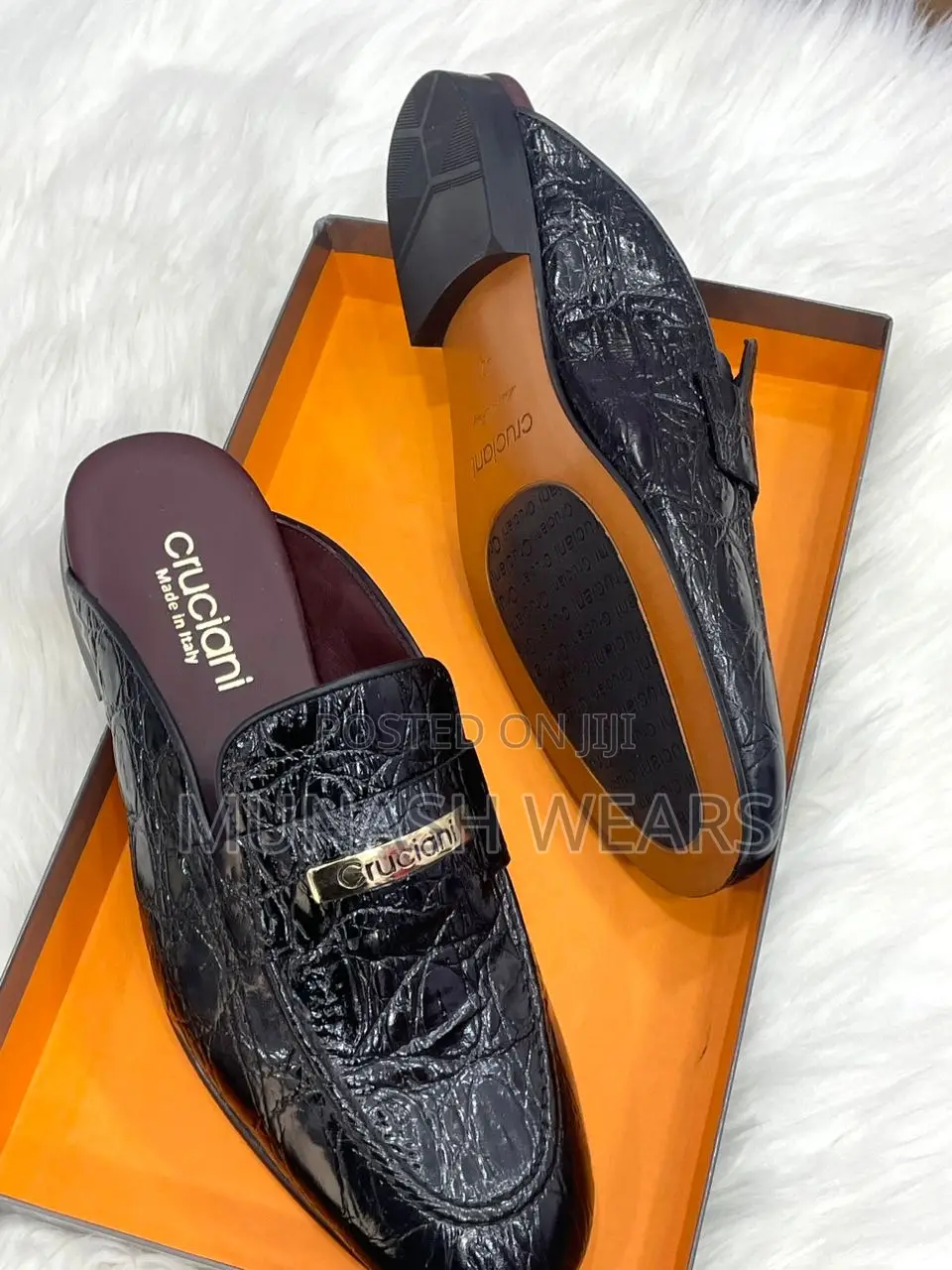 Italian Cruciani Leather Half Shoe
