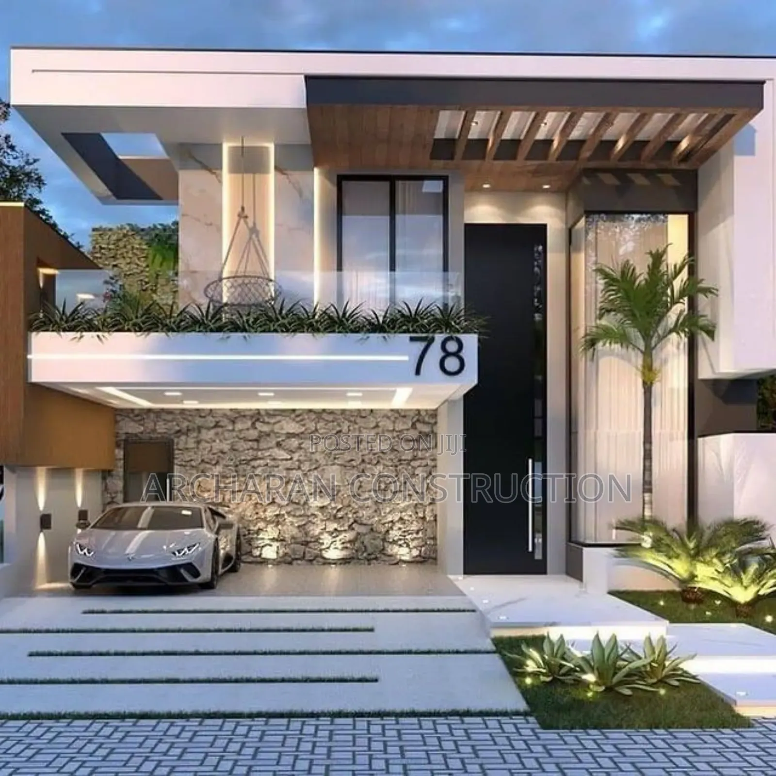 Design Duplex of 5 Bedroom.Full Architectural Drawing