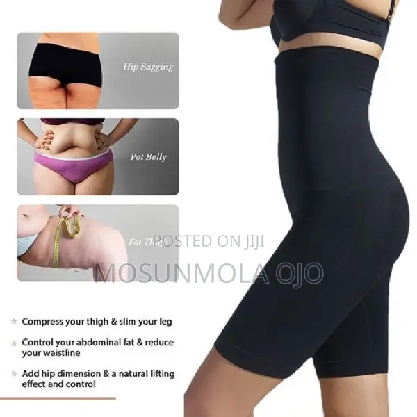 Plus-size High Waist Shapewear Tight Pants - Brown