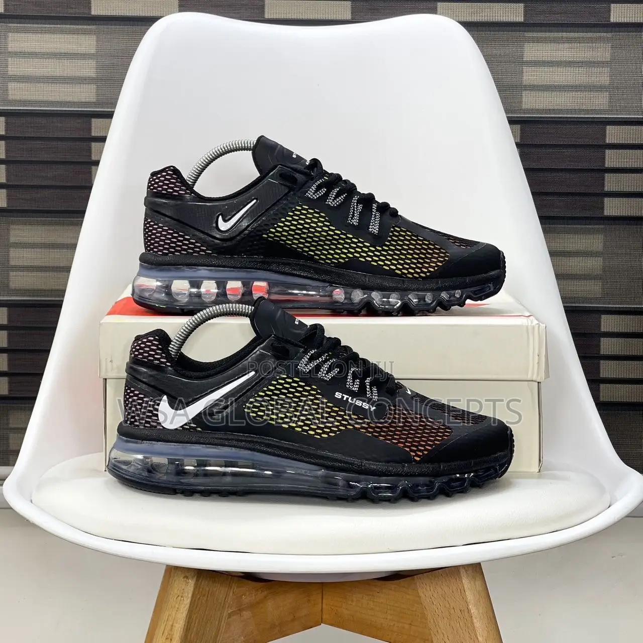 Stussi X Nike Airmax “13 Black