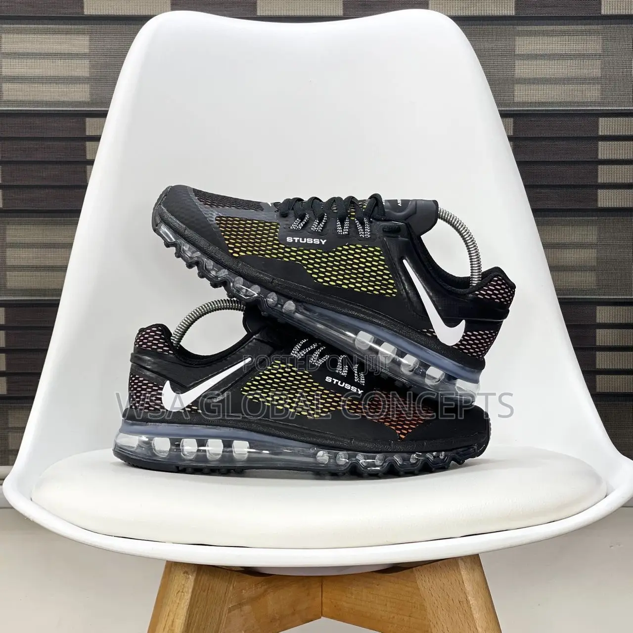 Stussi X Nike Airmax “13 Black