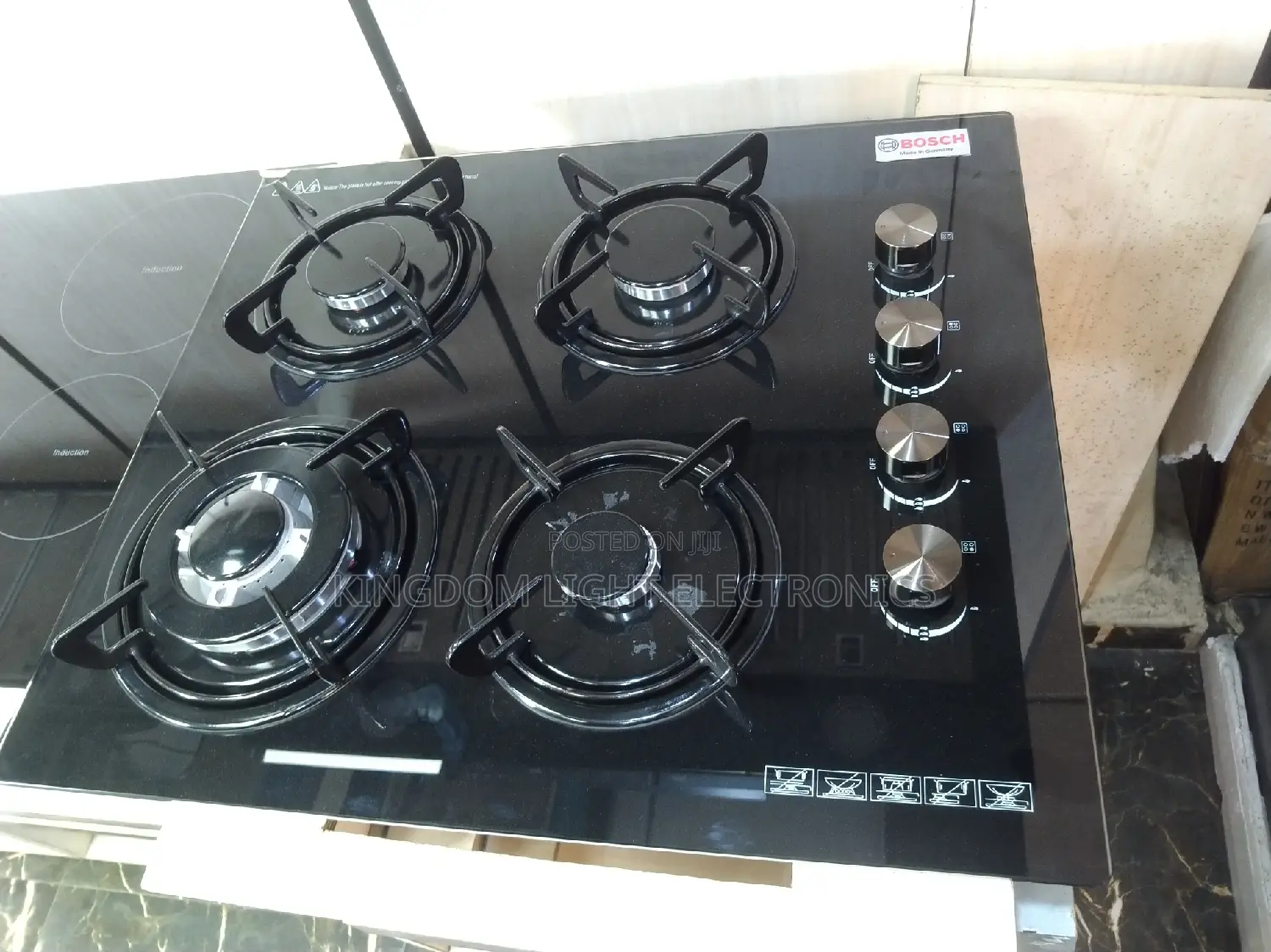 Bosch 60X60CM Inbuilt 4 Burner Gas Cooker