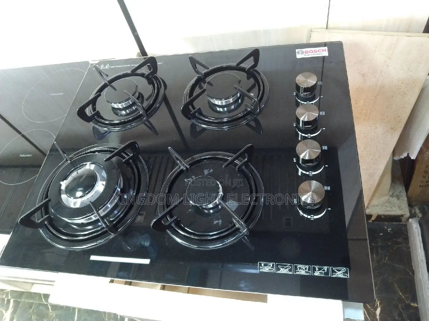 Bosch 60X60CM Inbuilt 4 Burner Gas Cooker