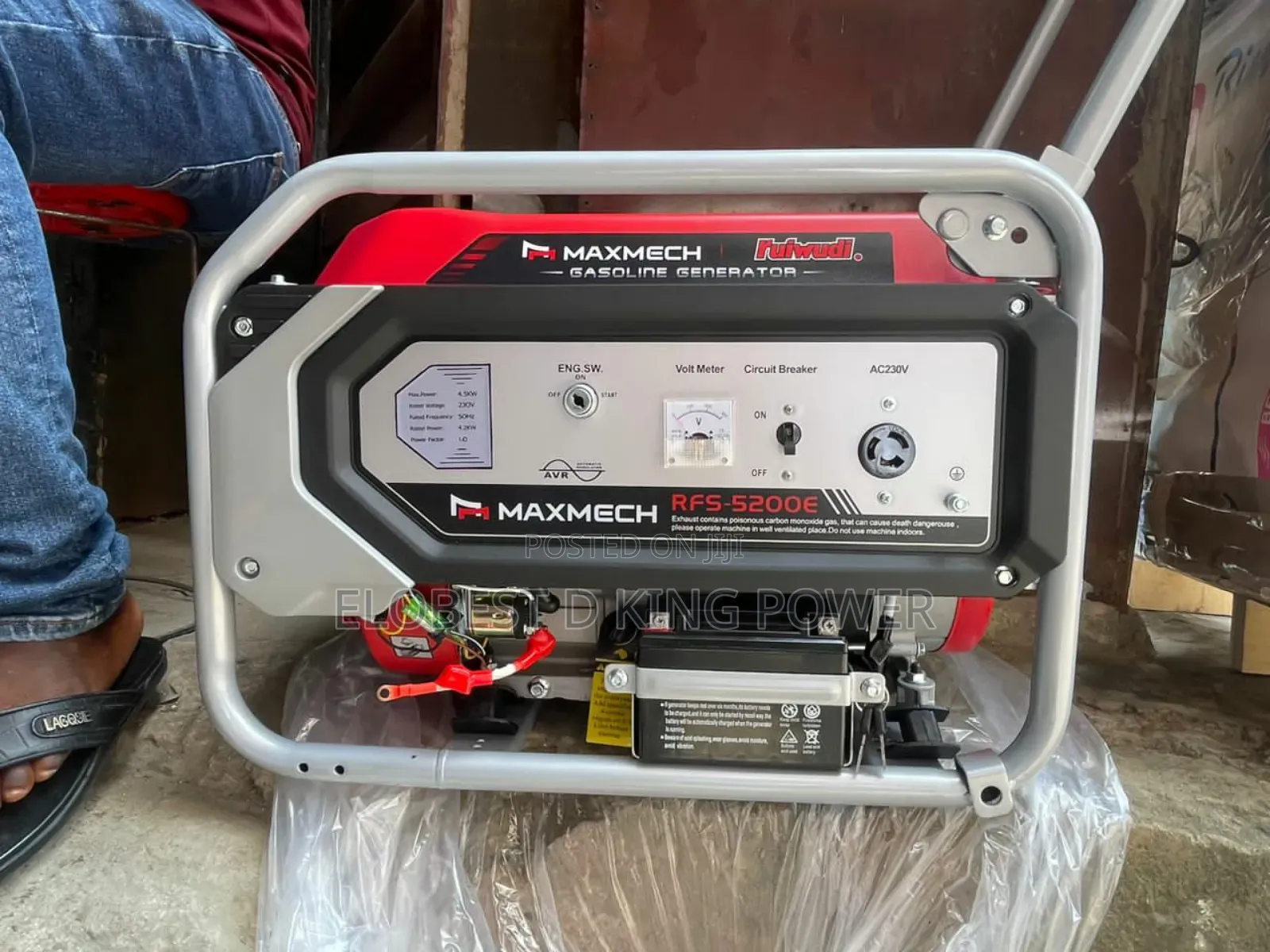 4.5kva Maxmech Petrol Generator 100% Copper