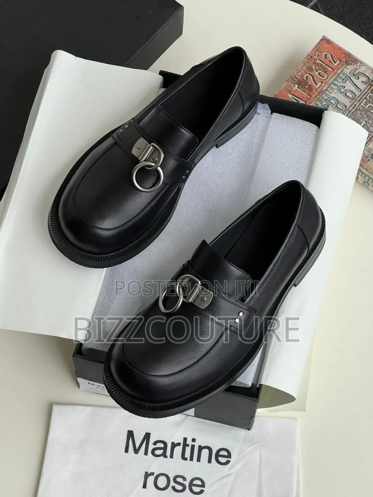Original MARTINE ROSE Black Bulb Toe Ring Available in Store