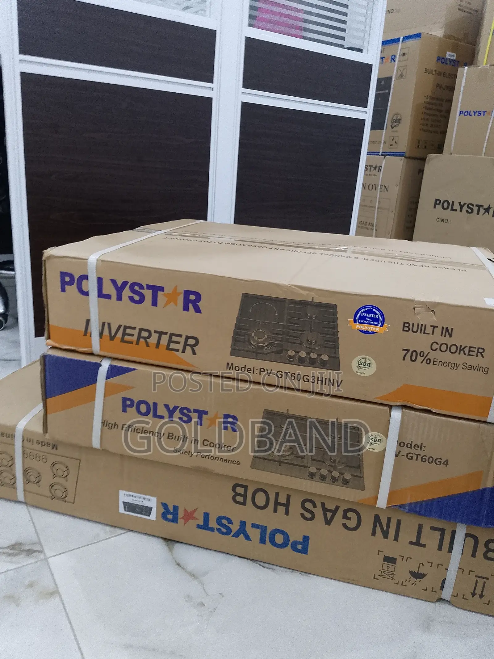 Budget Friendly Polystar Inverter 3+1 Built in Gas Hob