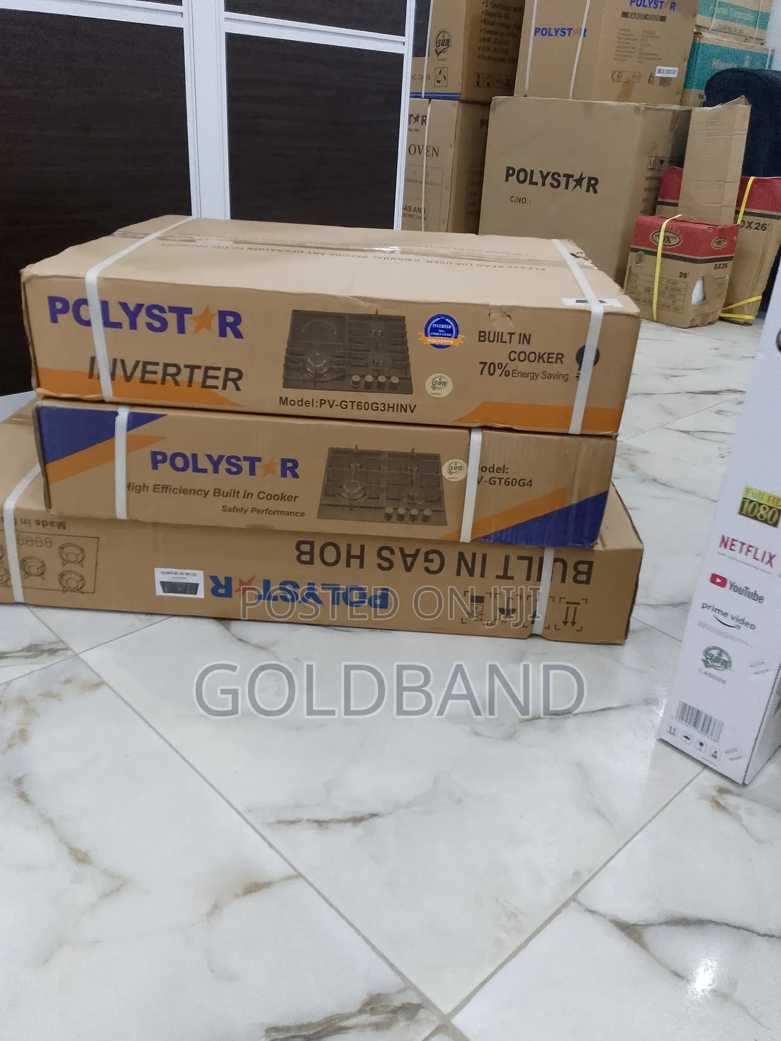 Best Price Polystar Inverter 3+1 Built in Gas Hob