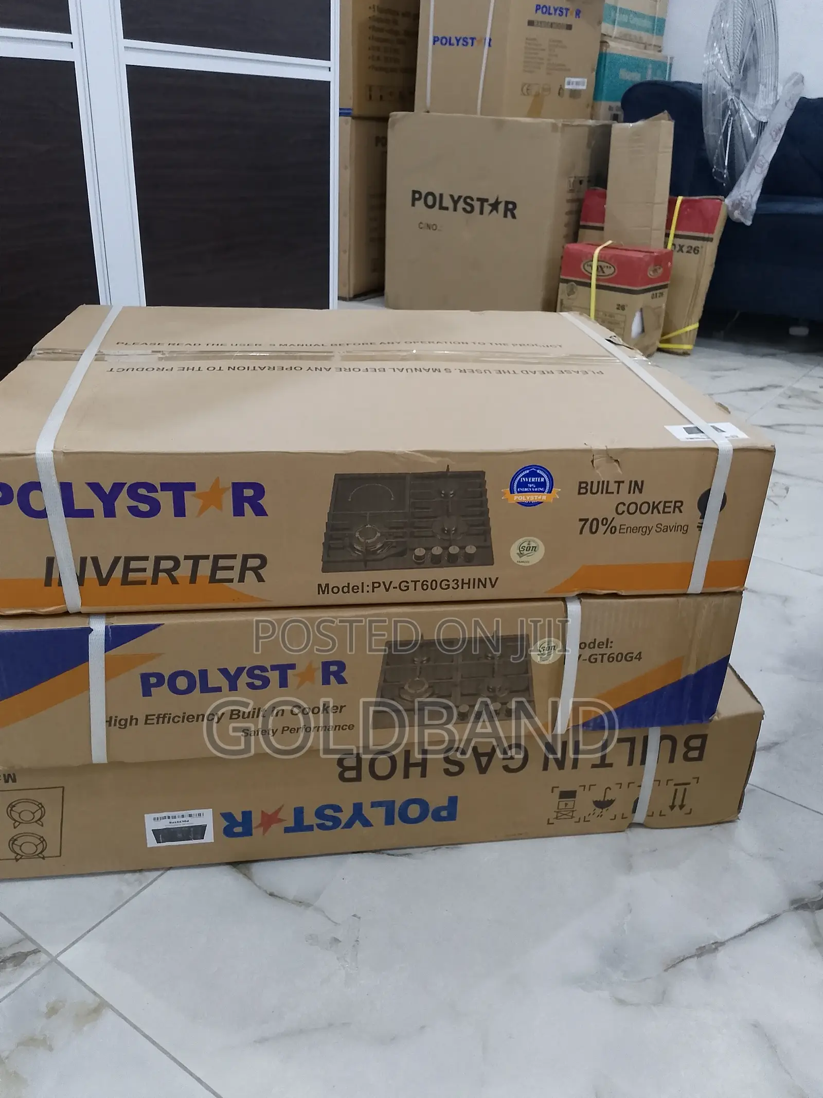 Fast Selling Polystar Inverter 3+1 Built in Gas Hob