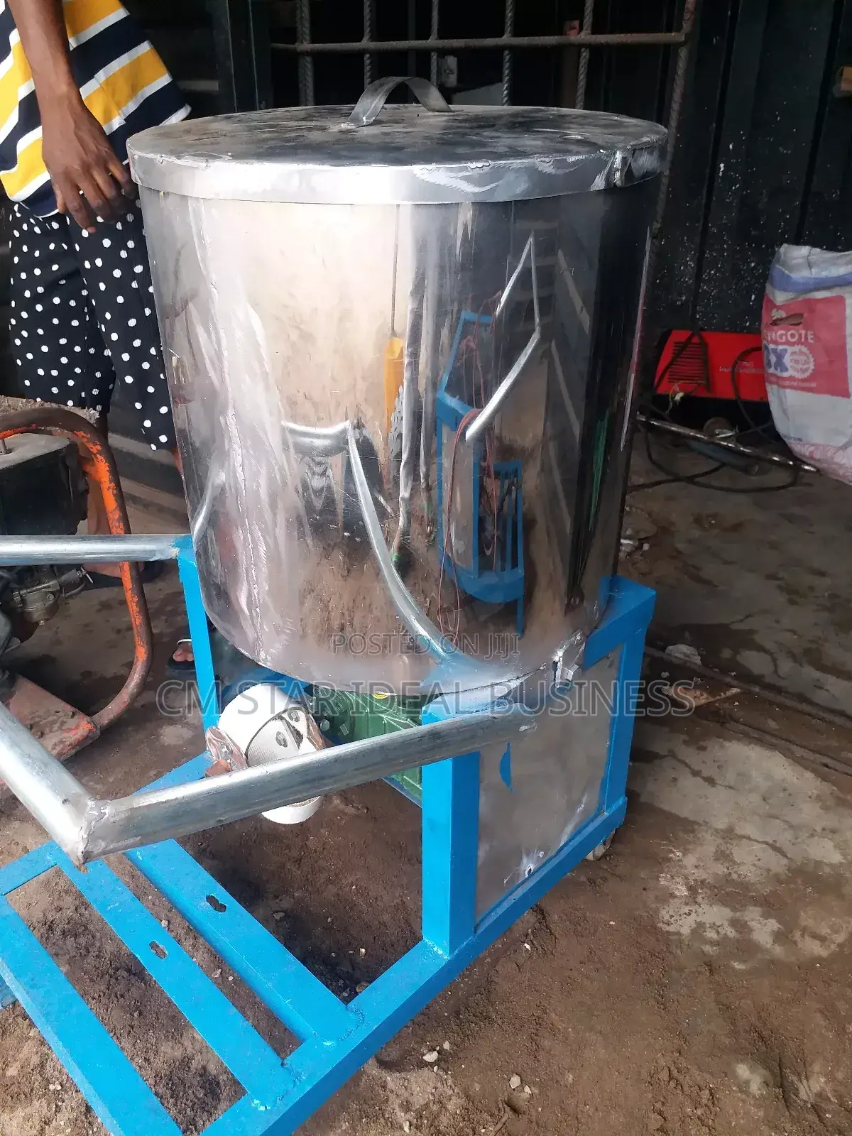 Long Head Shining Plate Fufu Pounding Machine