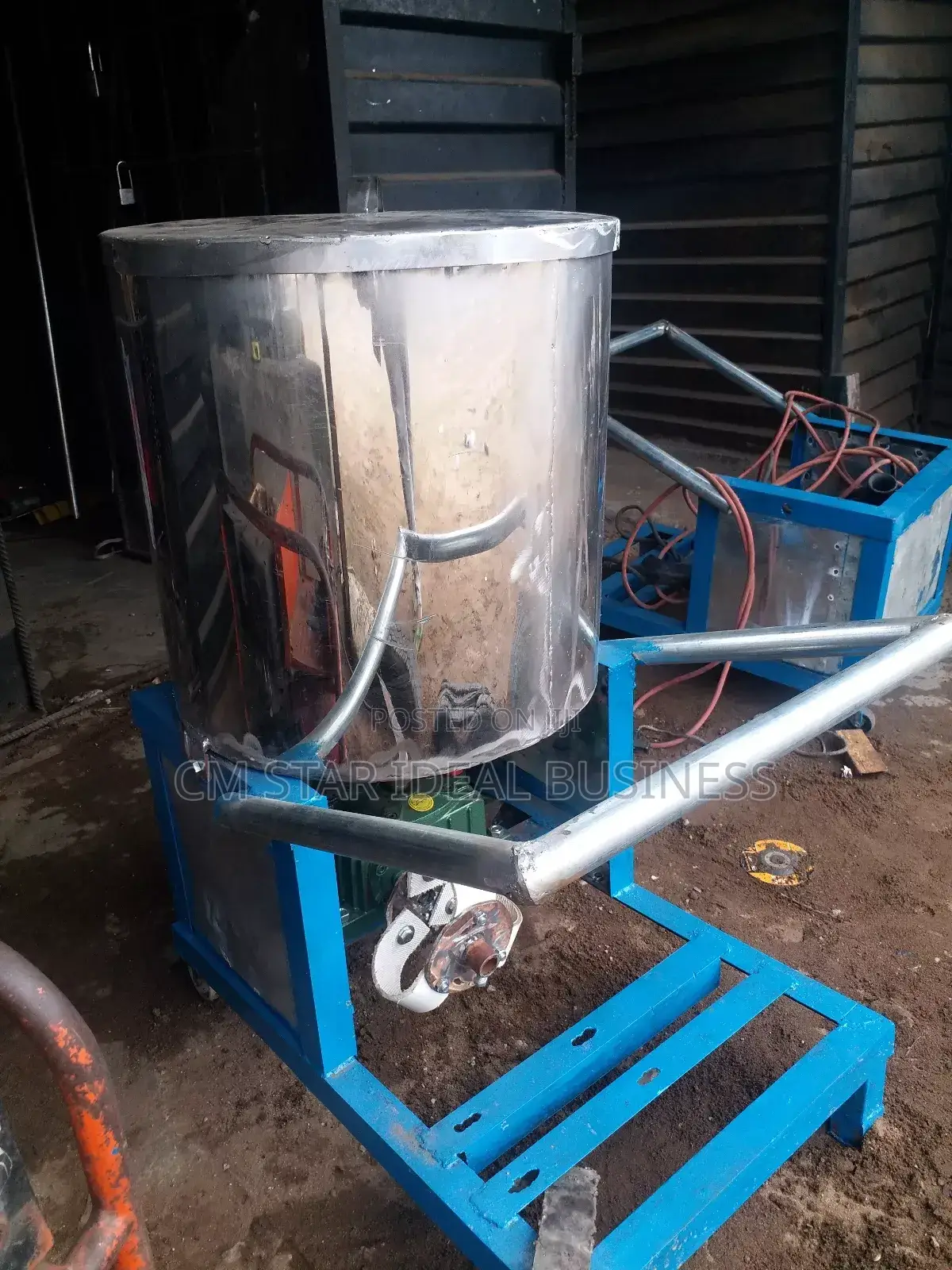 Long Head Shining Plate Fufu Pounding Machine