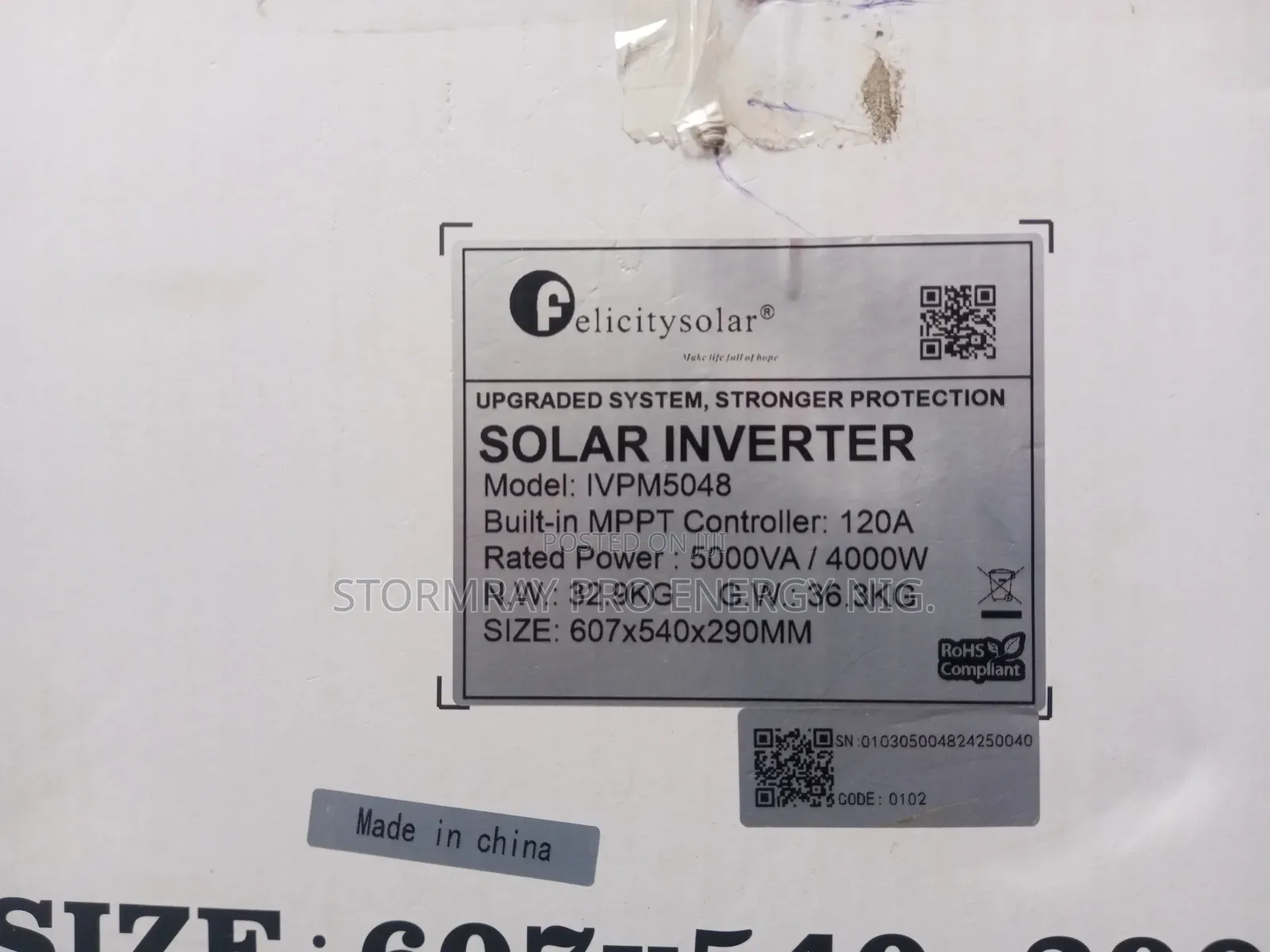 5kva Transformer Based Felicity Hybrid Inverter Available