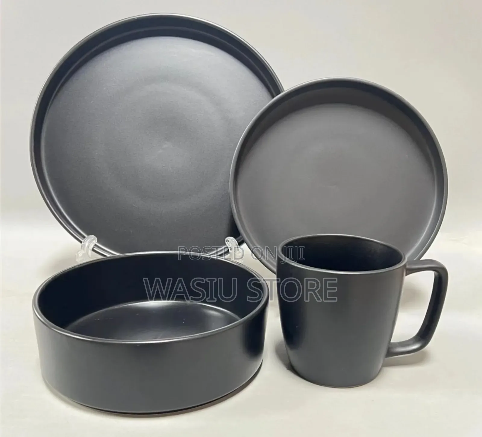 Original 16 Pieces Dinner Set Black