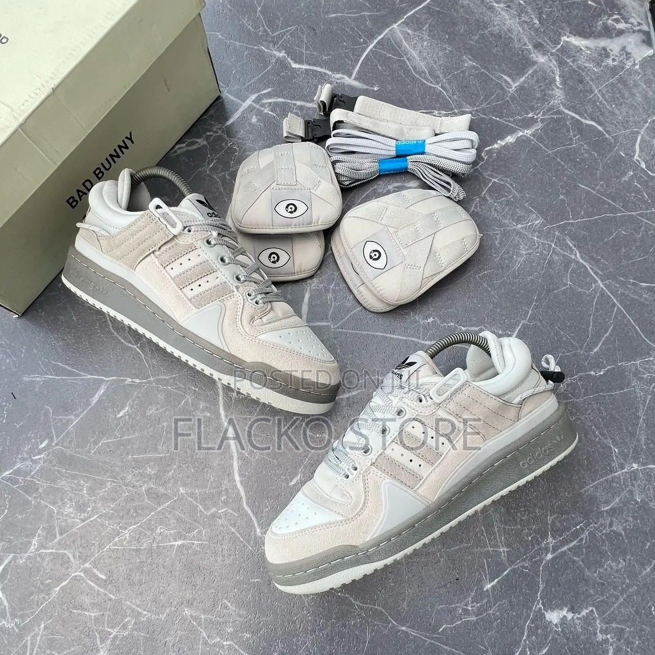 Original Badbunny X Adidas Forum Sneakers