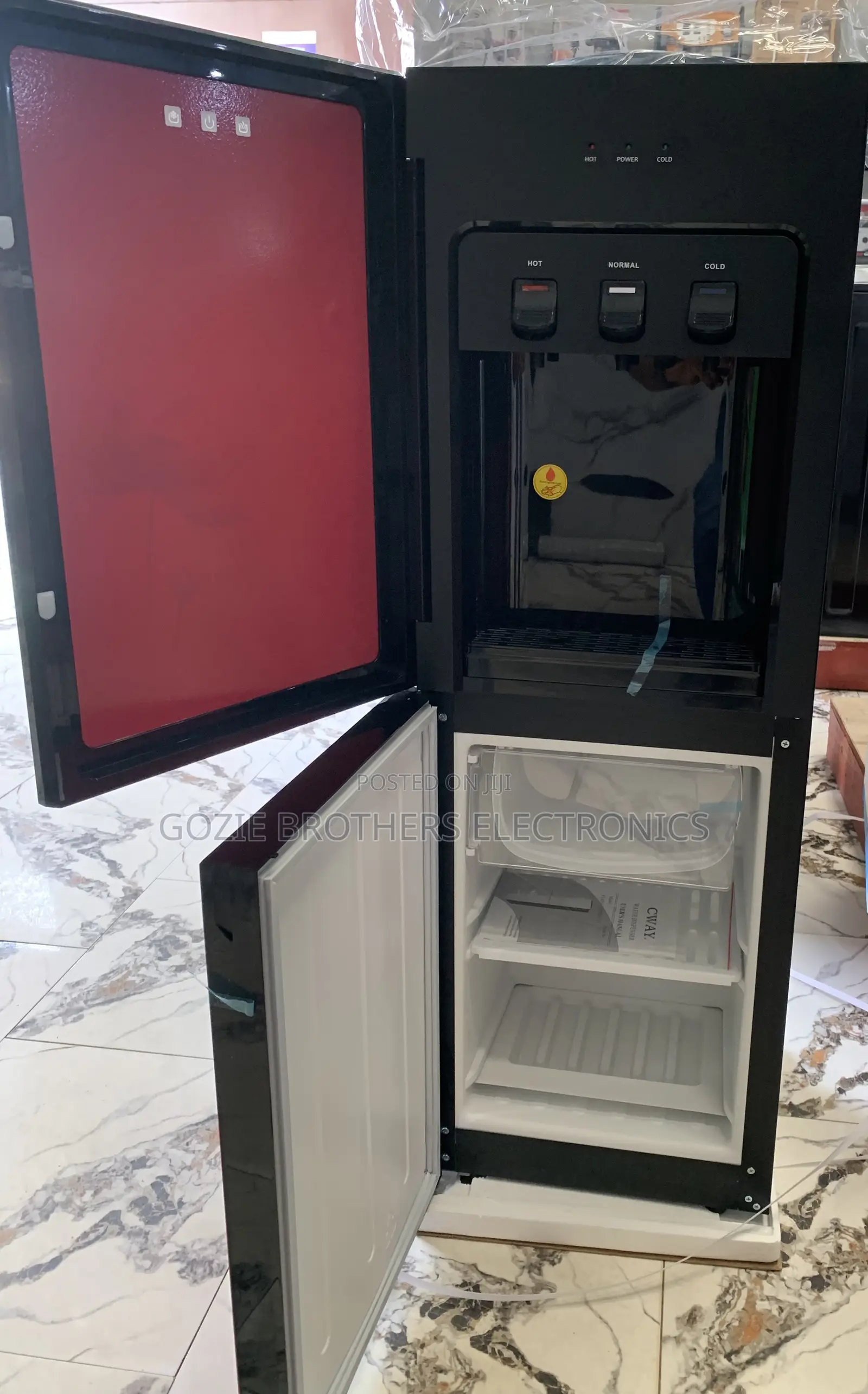 Cway Double Door Water Dispenser With Fridge Cabinet(511-3)