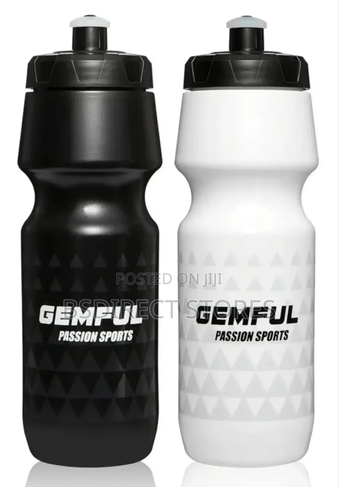 GEMFUL Biking Sports Water Bottles BPA Free Squeeze 2 Pack