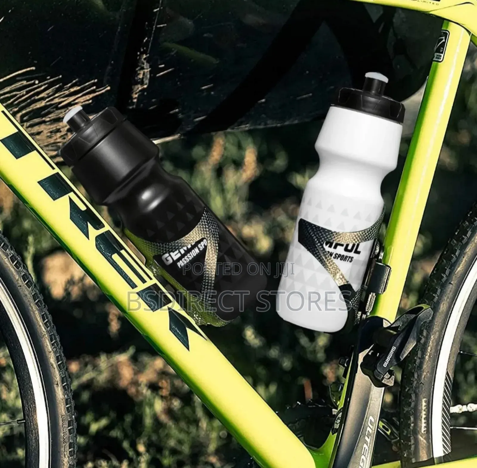 GEMFUL Biking Sports Water Bottles BPA Free Squeeze 2 Pack