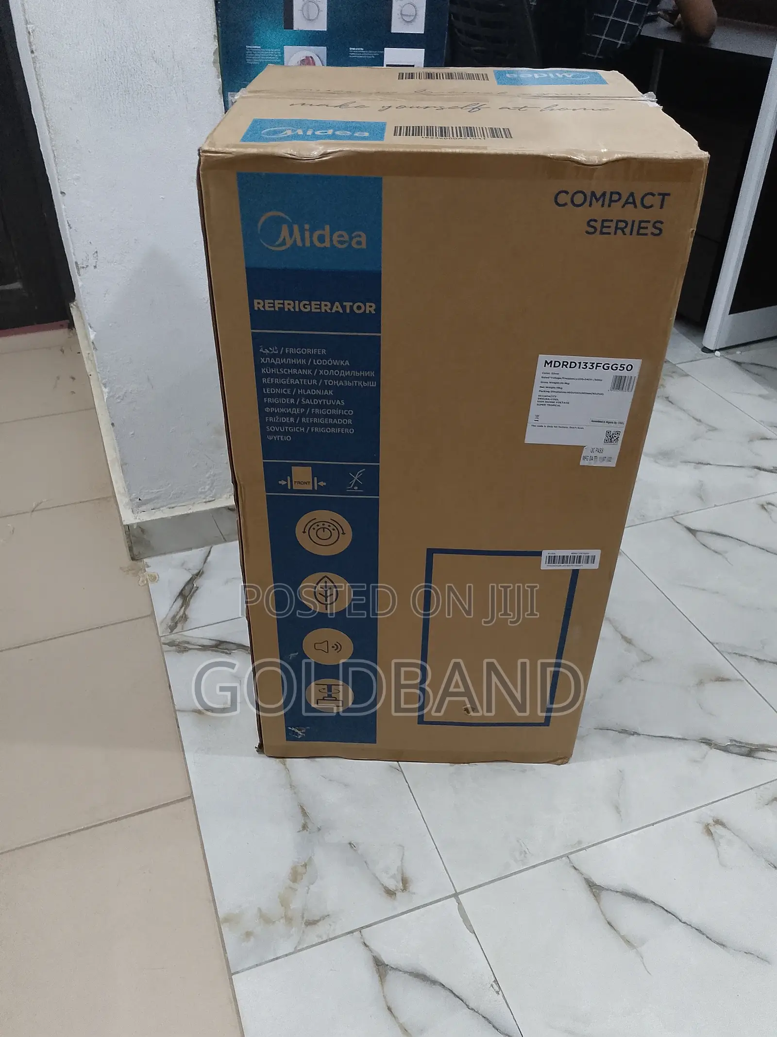 Fast Freezing Midea Single Door Refrigerator Mdrd133fgg50