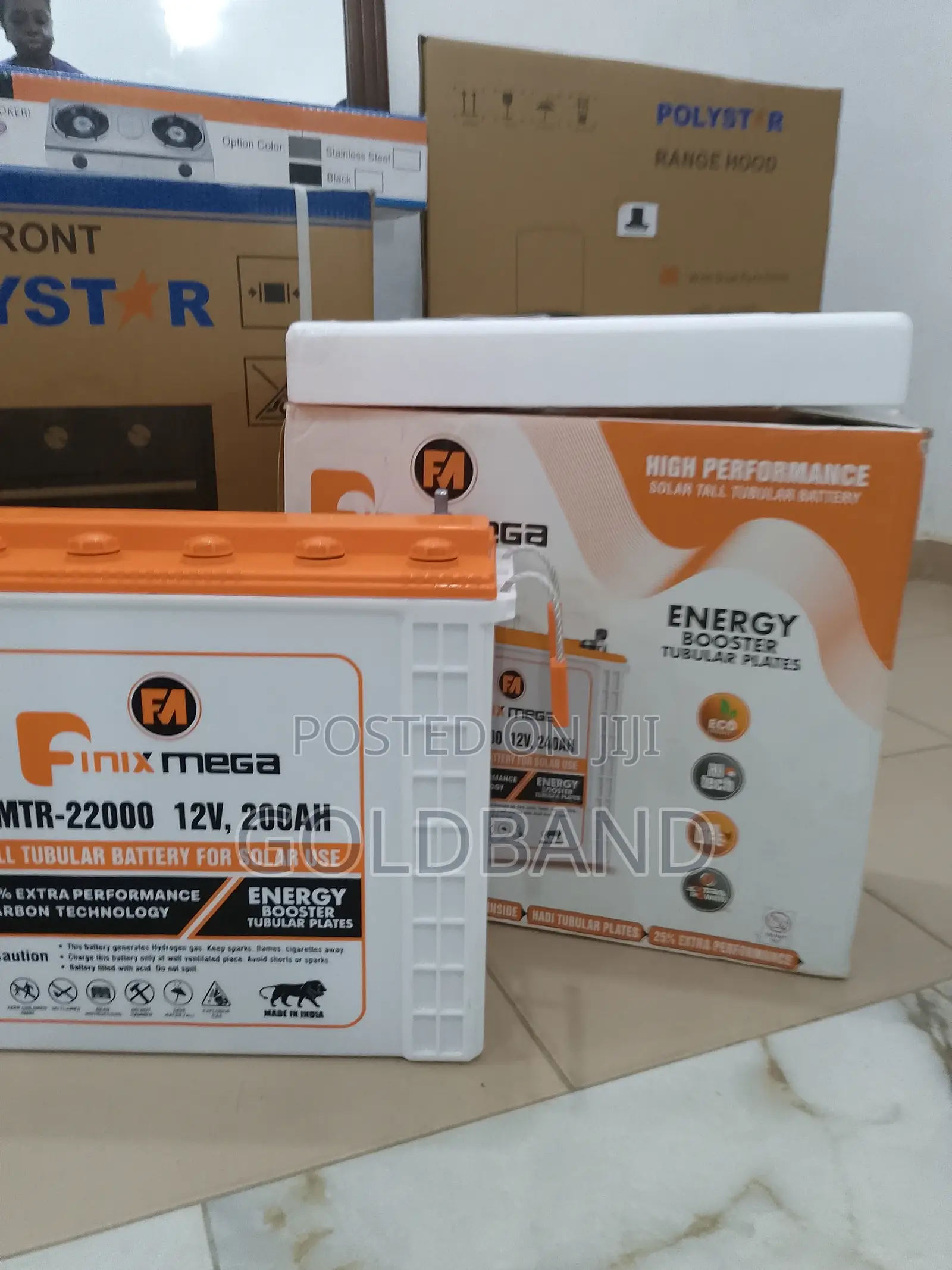 Extra Powerful Finix Mega Tall Tubular Battery for Solar