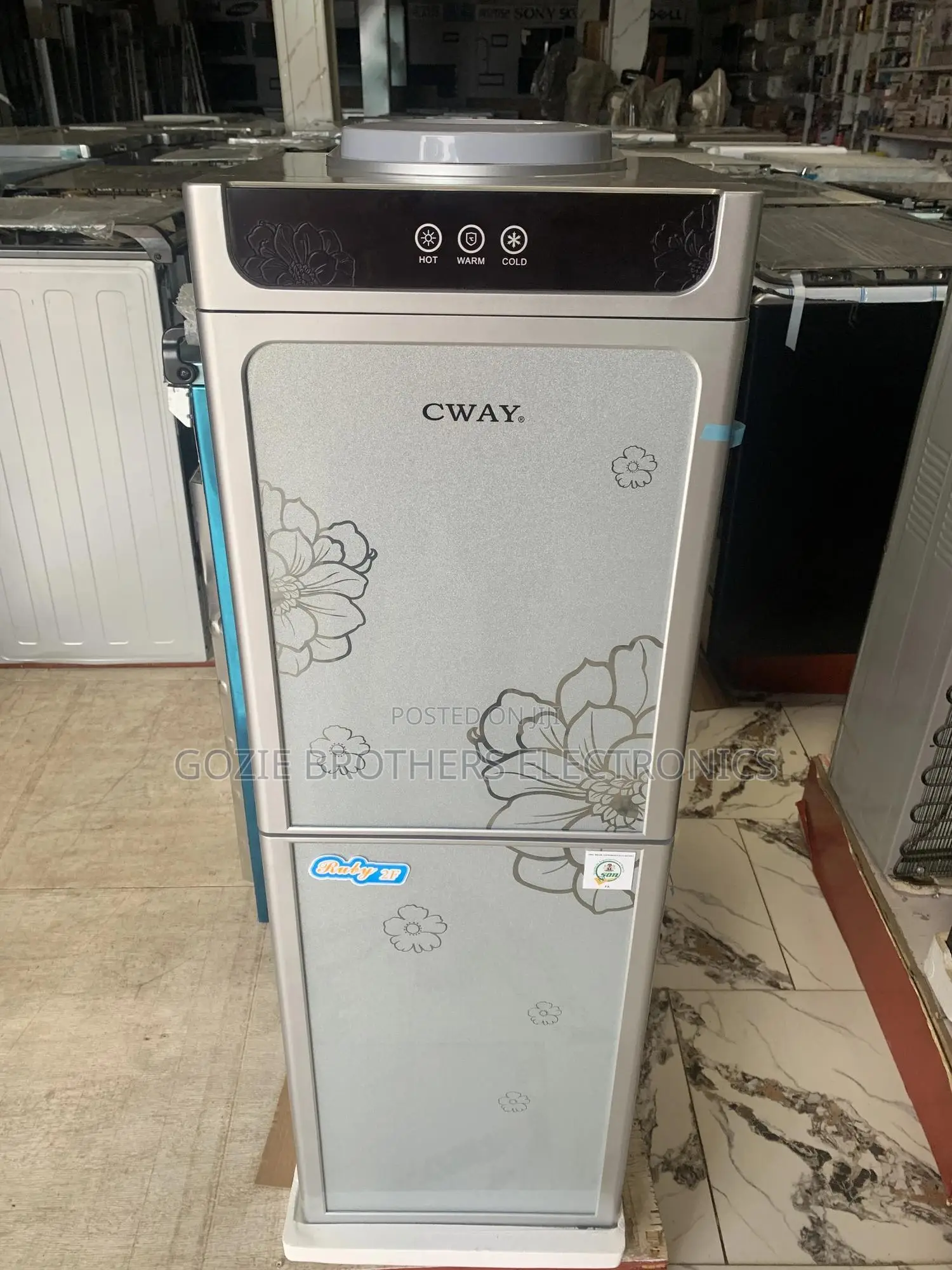 Cway Water Dispenser Double Doors With Fridge (Byb87)