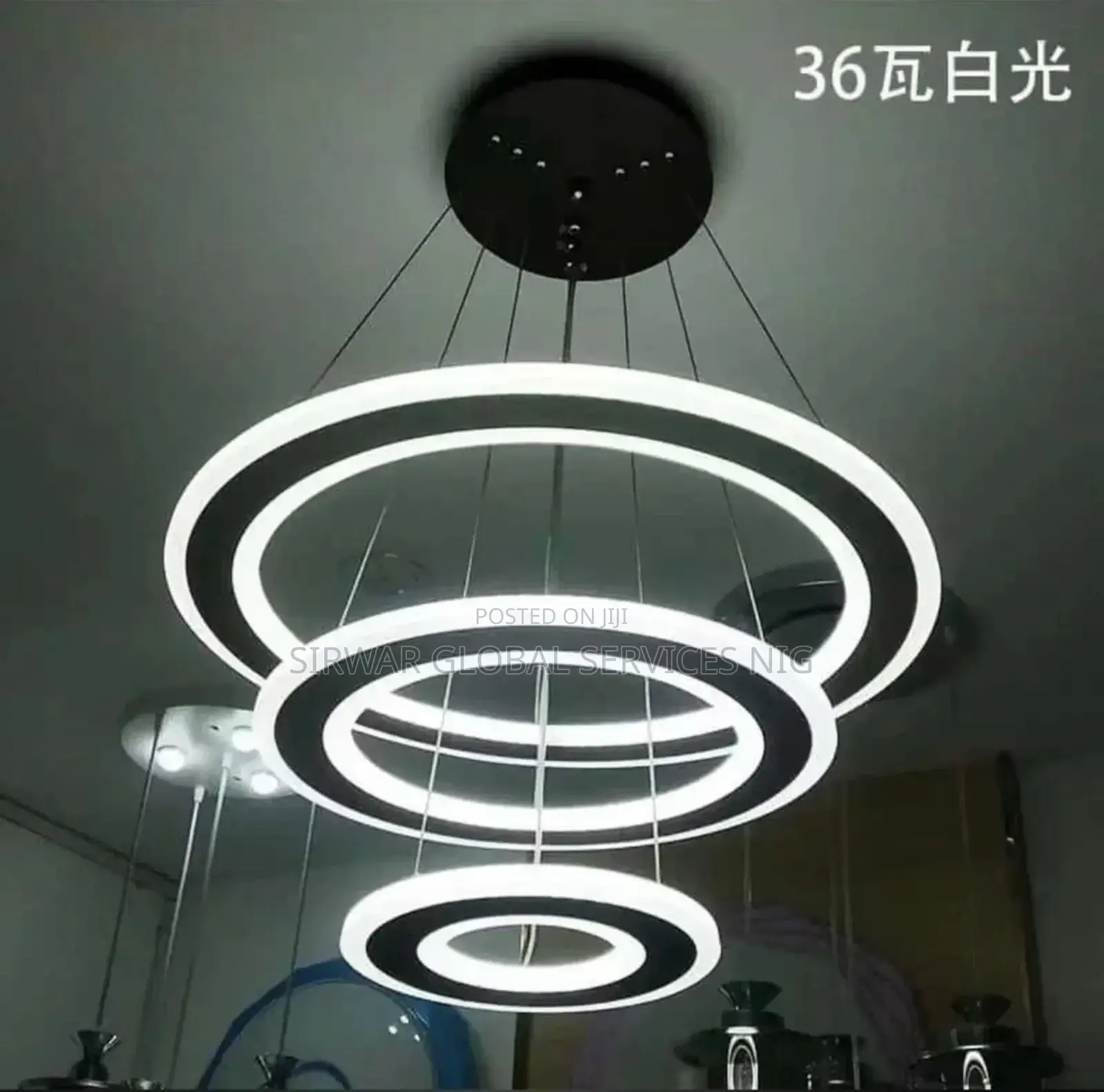 Dropping Dining Room Chandelier Black