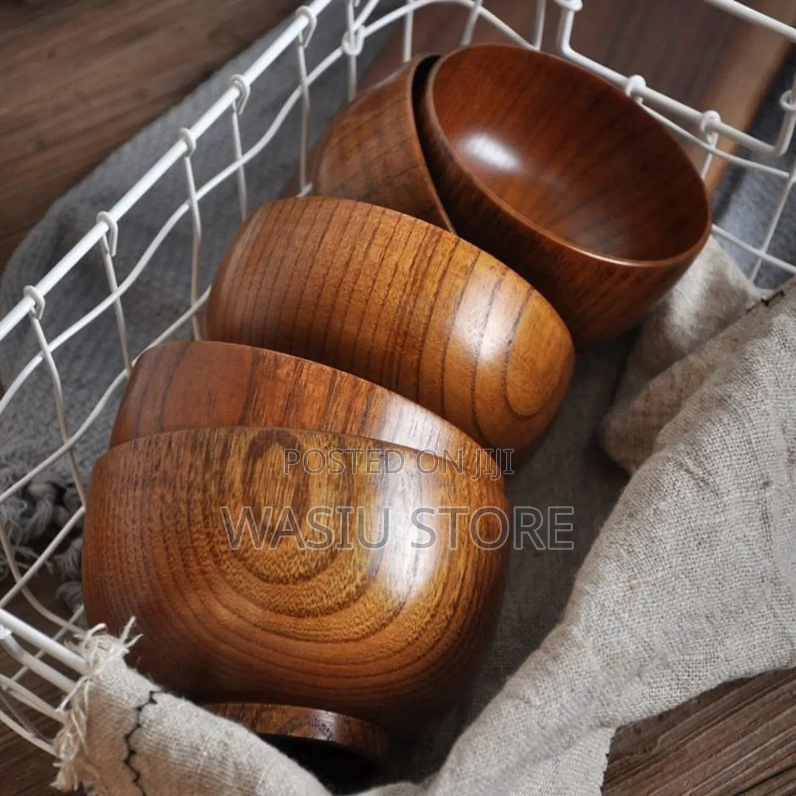 1pc Wooden Salad Bowl