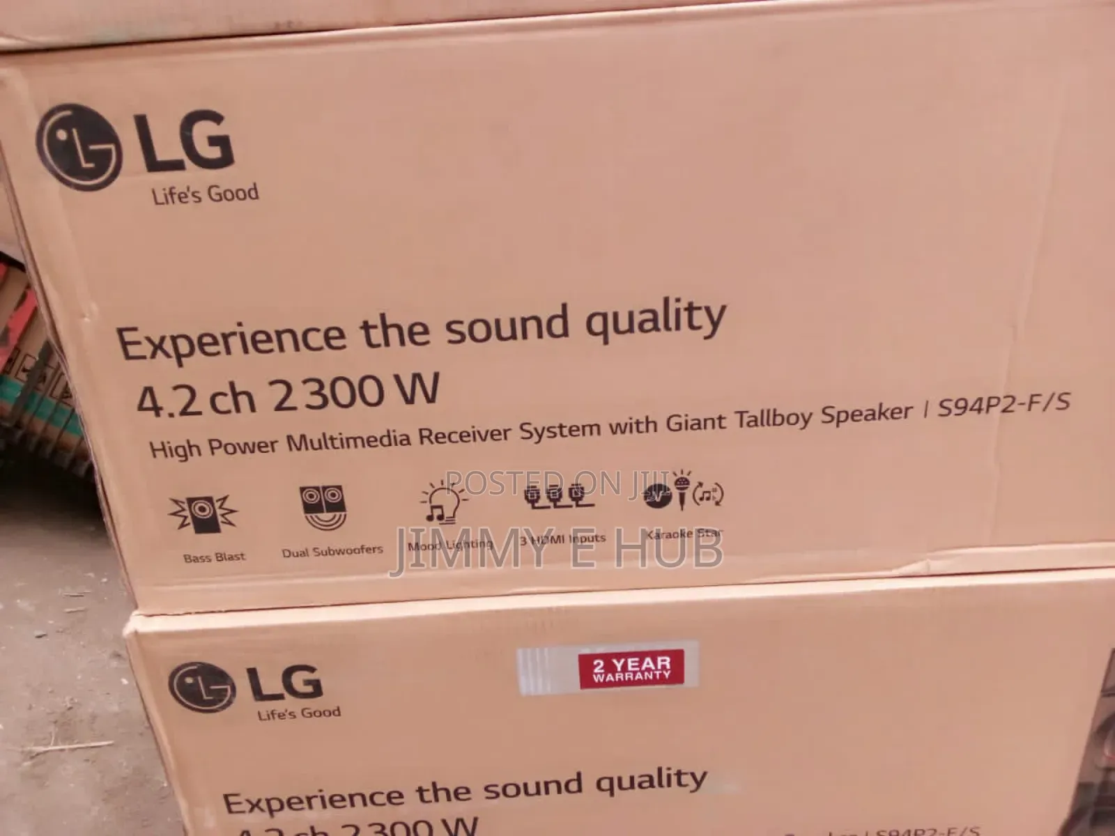 LG ARX10 4.2ch 2300W AV Receiver System With Dual Subwoofer.