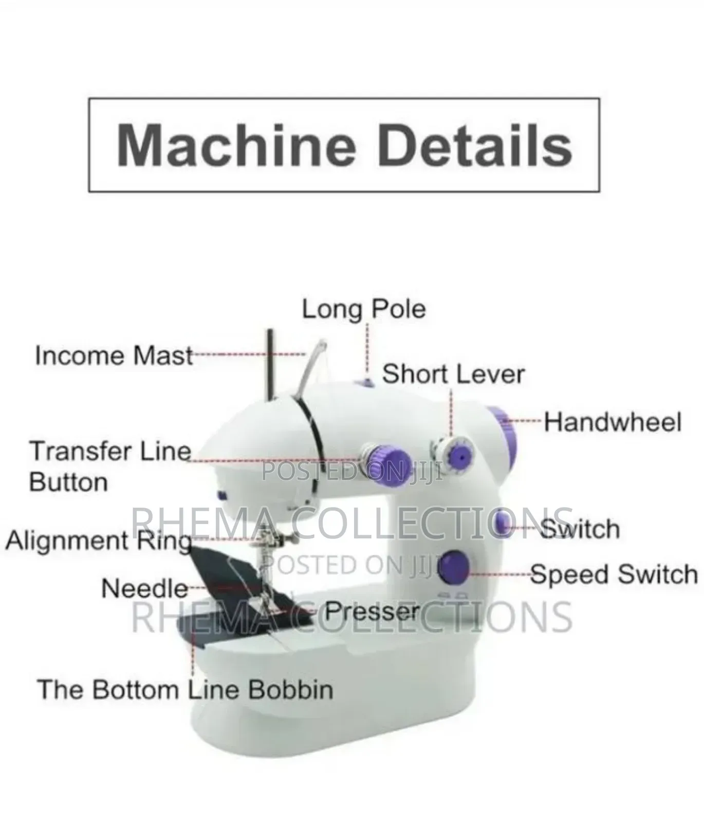 Mini Sewing Machine With Night Light