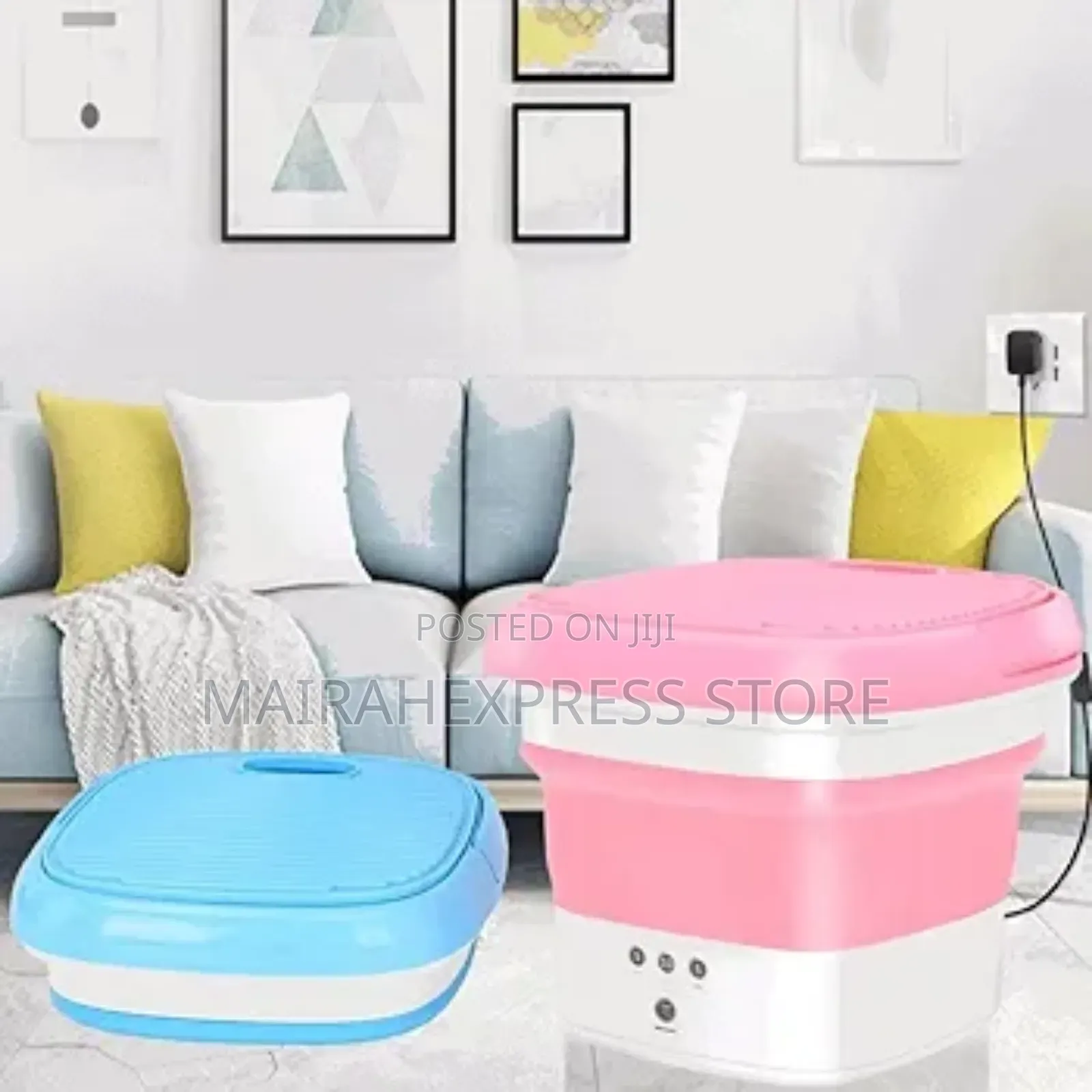 8ltrs Foldable Mini Washing Machine (Washer Cleaner Travel)