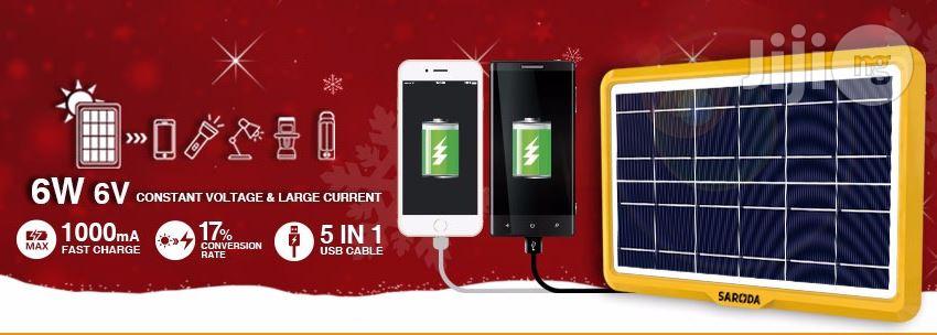 6v 6w Multi Plugs Solar Panel For Mobile Phones